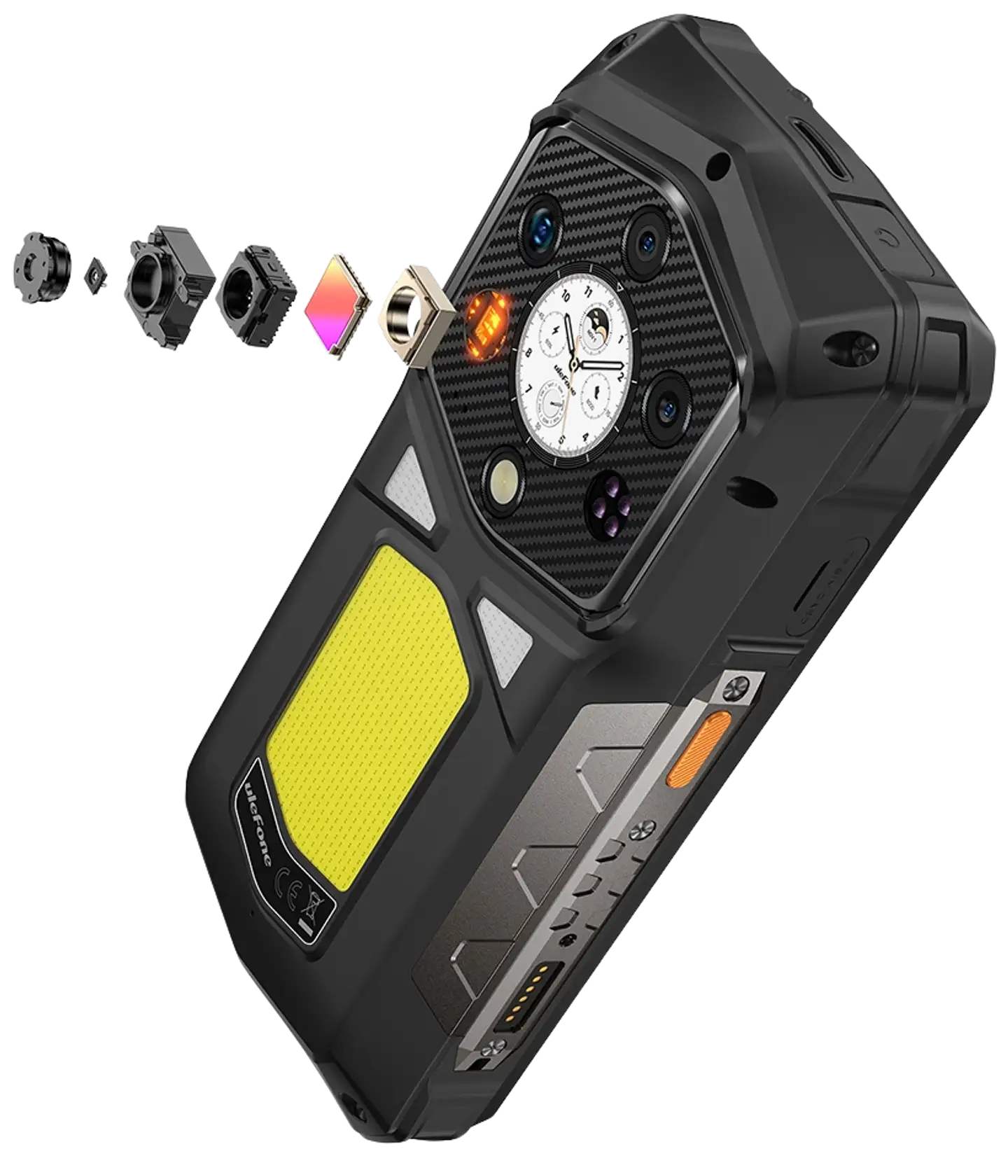 Ulefone Rugged-älypuhelin Armor 29 Pro Thermal Vision 5G 512 GB musta - 6