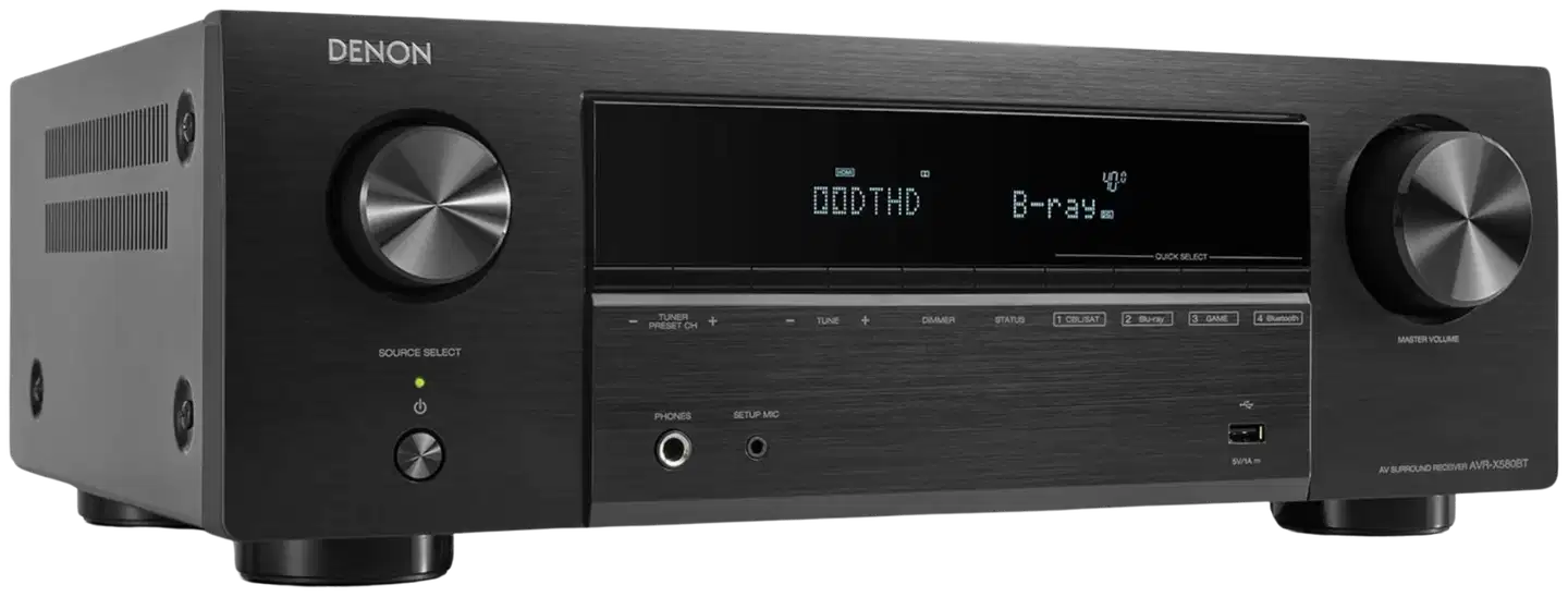 Denon AVR-X580BT 5.2 8K AV-vahvistin - 3