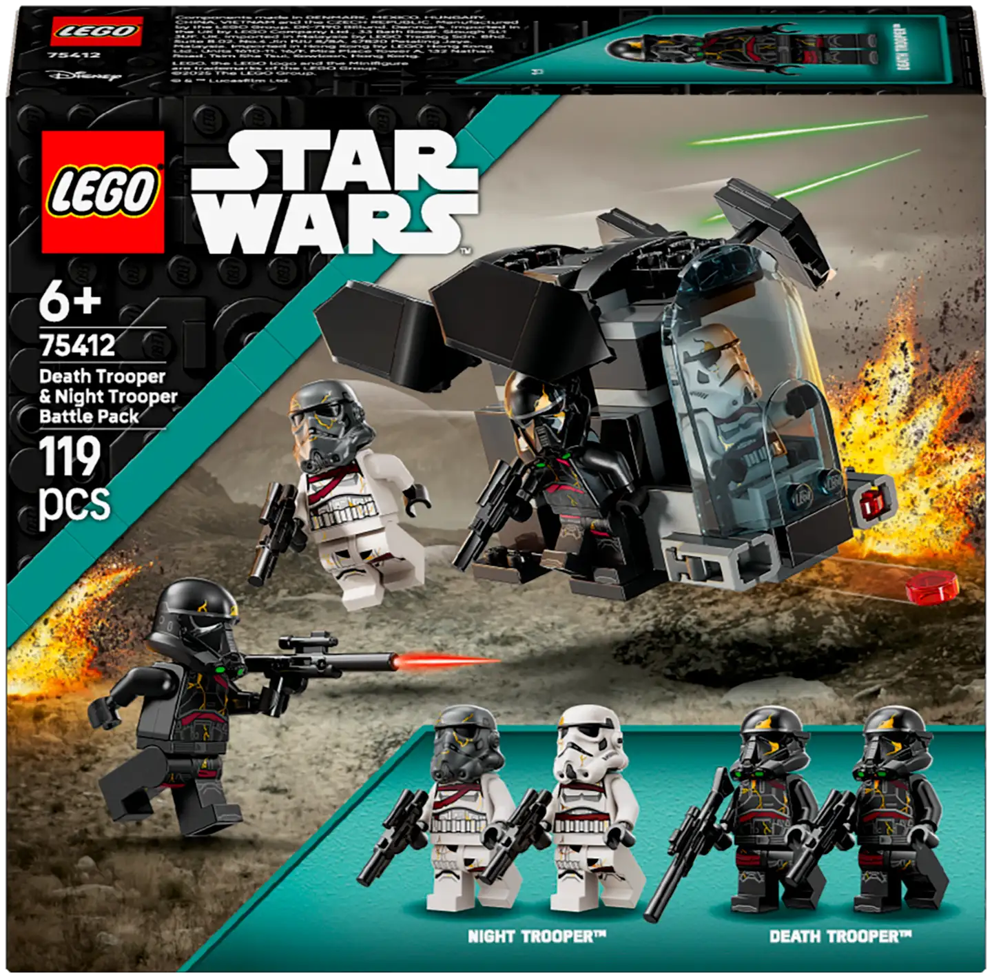 LEGO® Star Wars TM 75412 Kuolonsotilaan ja yön iskusotilaan taistelupakkaus - 2