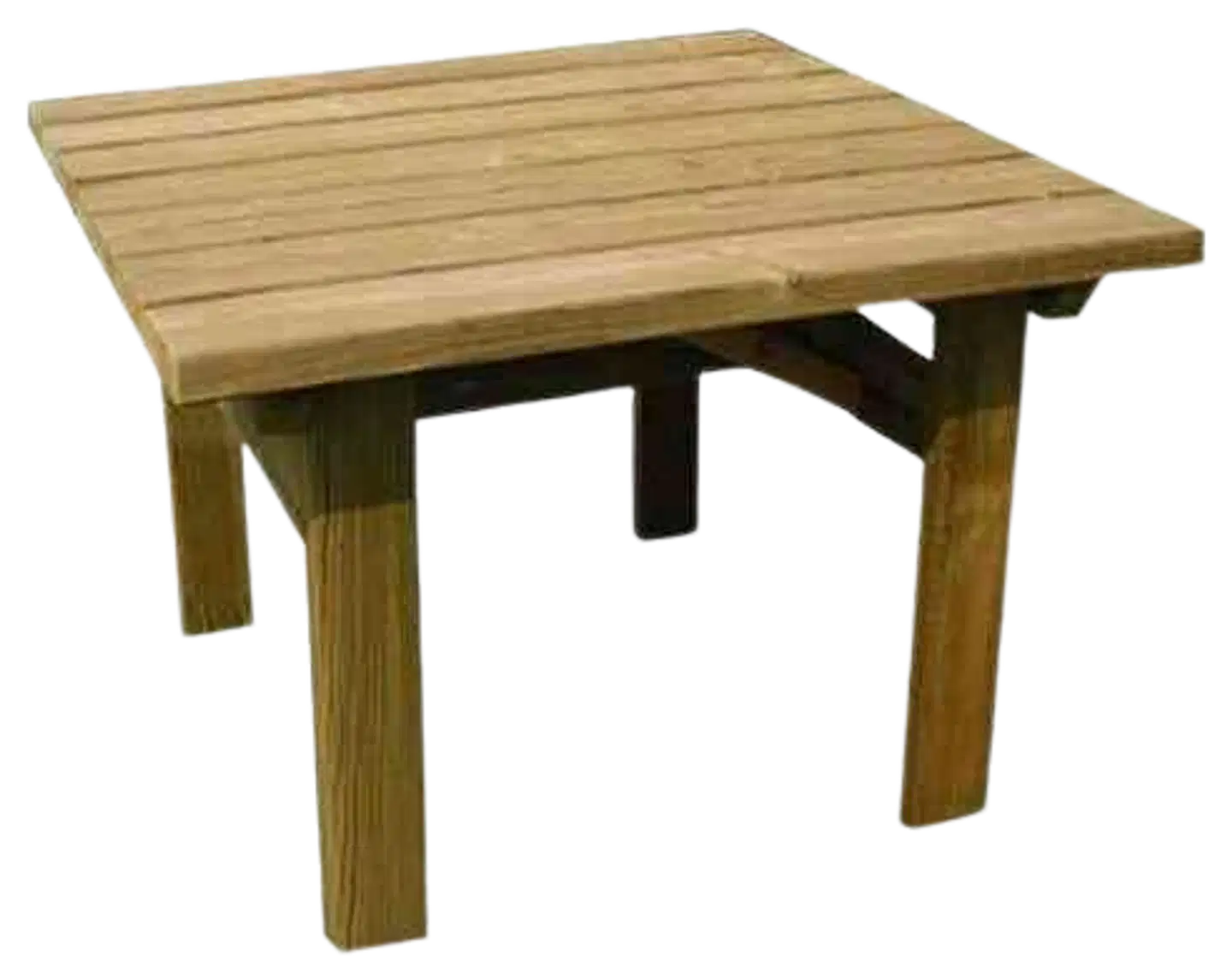 Kaisa kahvipöytä 70x70 cm, kestopuu vihreä - 1