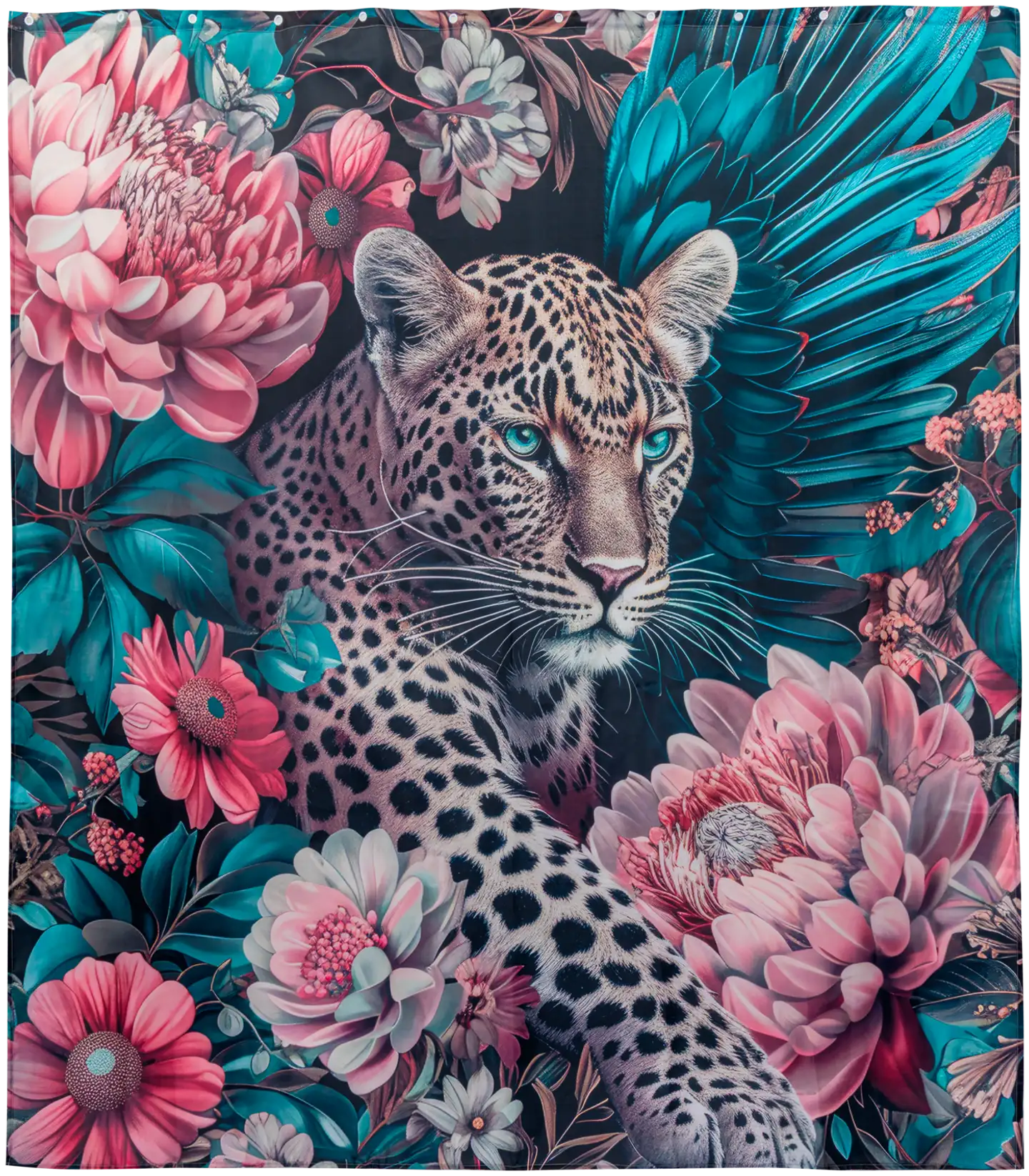 House suihkuverho Leopard 180x200 cm, monivärinen - 2