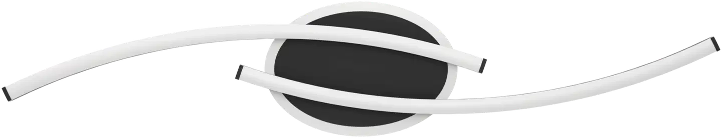 EGLO kattovalaisin Lungolago LED 12W 74x14 cm 2-os. musta/valkoinen - 3