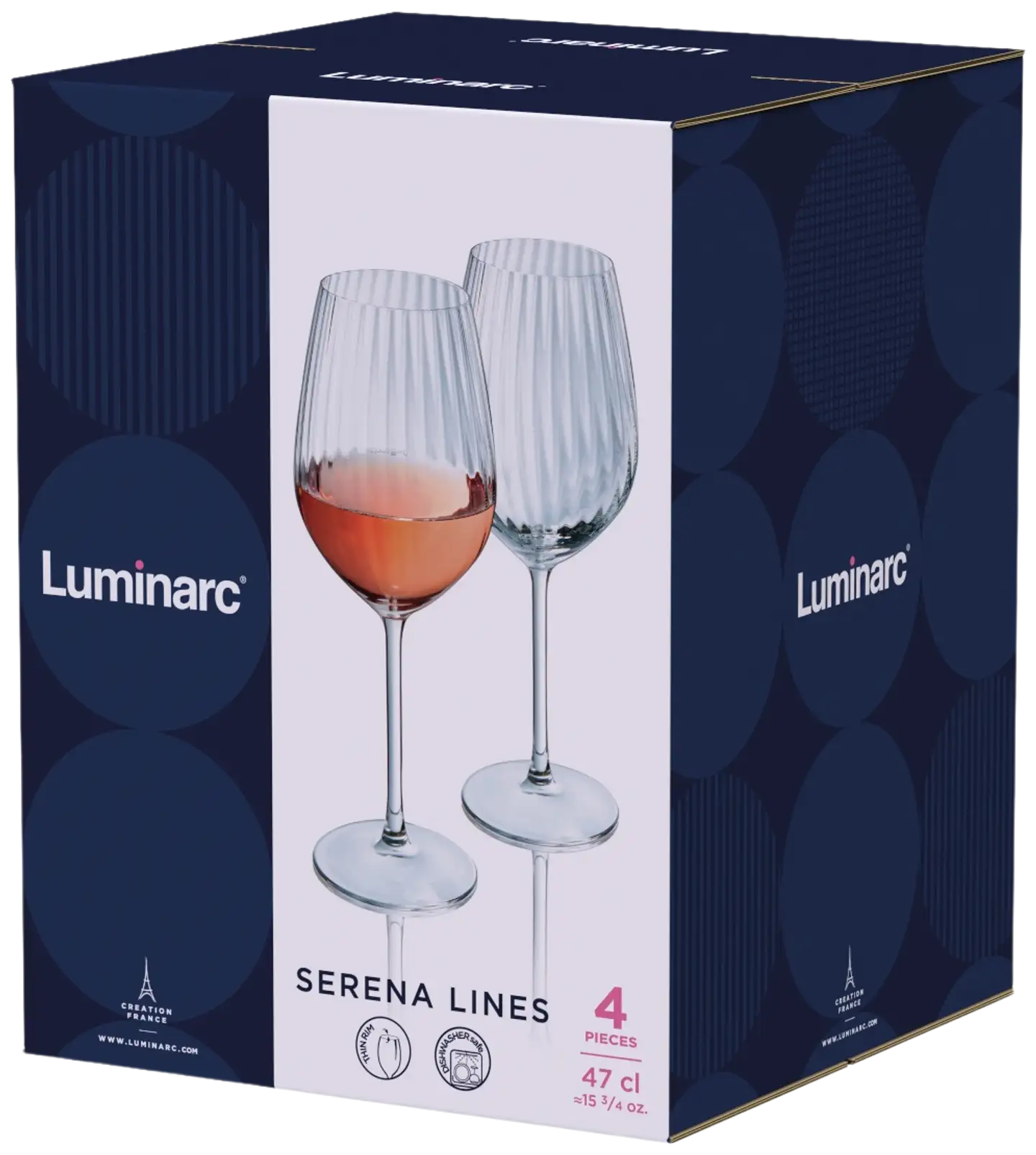 Luminarc punaviinilasi Serena 47 cl 4 kpl - 3