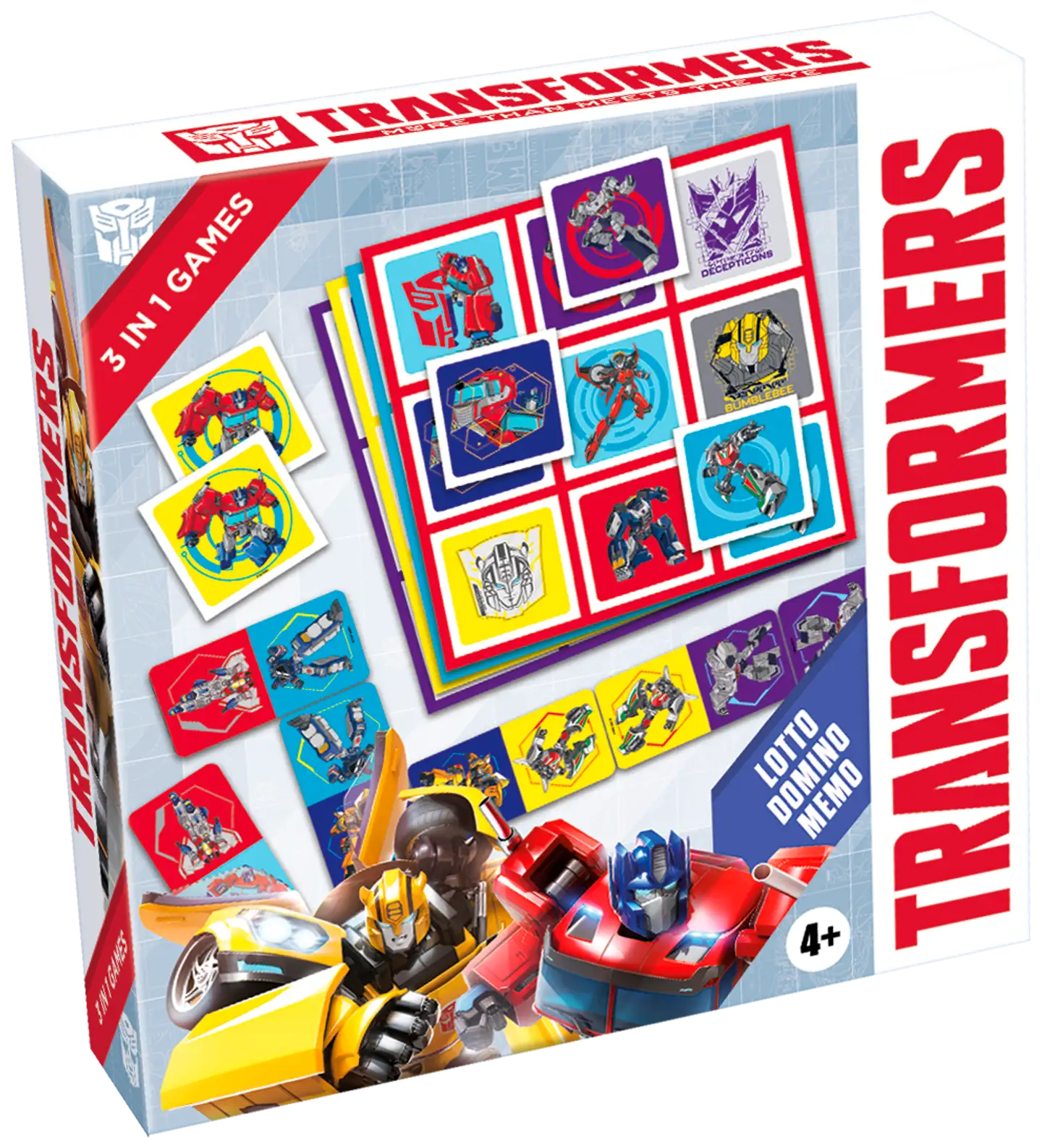 Tactic lautapeli Transformers 3 in 1 Lotto, Domino, Memo - 1