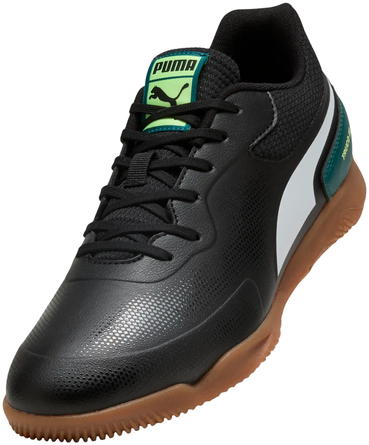 Puma miesten futsalkengät Truco III - Puma Black-Puma White-Green - 6