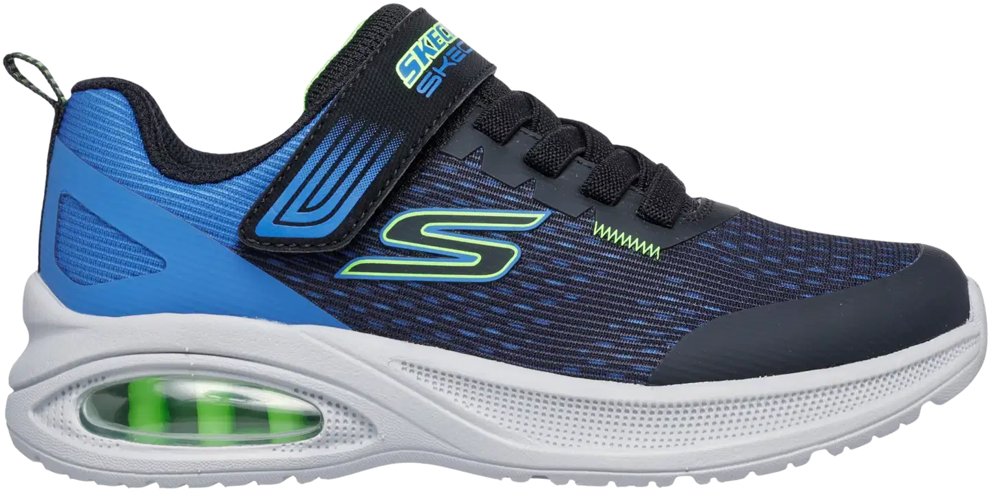 Skechers lasten lenkkari Microspec Max Advance  Squad-P - black/blue/lime - 3