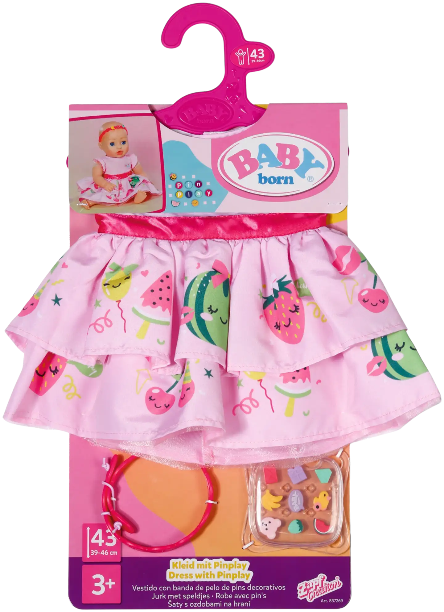 BABY born mekko ja hiuspanta - 2