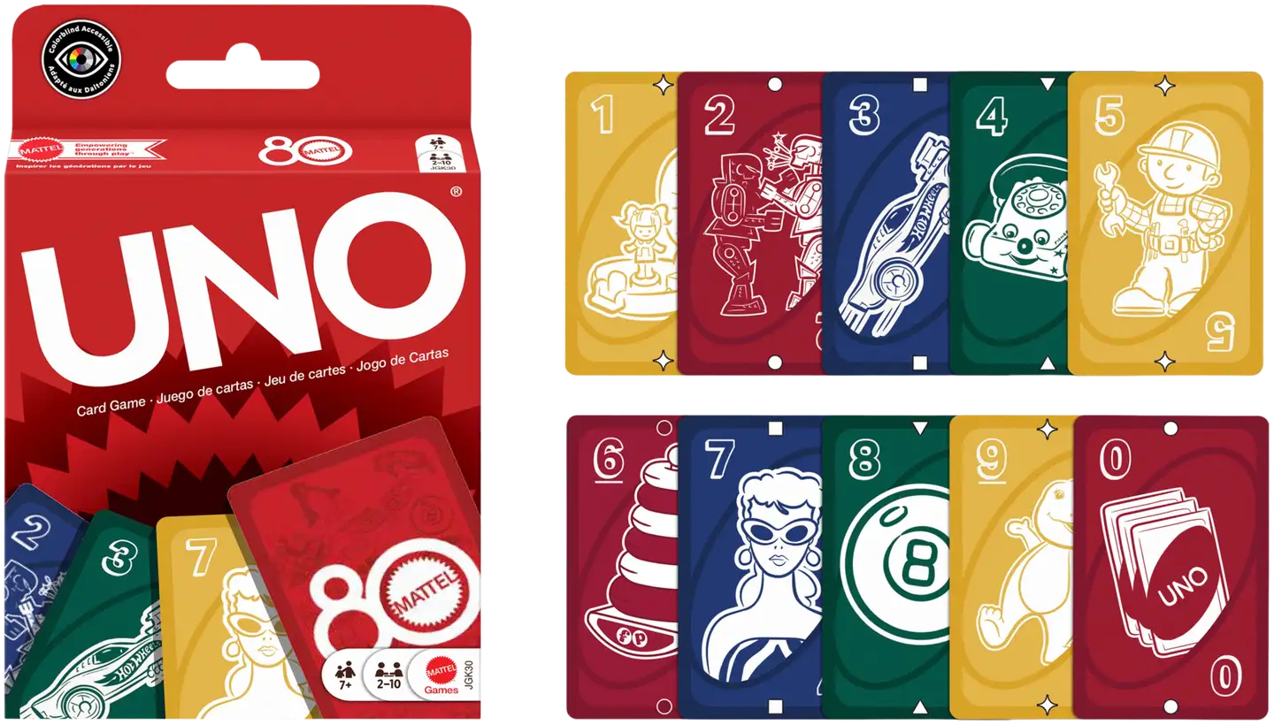 Uno-Korttipeli Mattel 80 V - 1