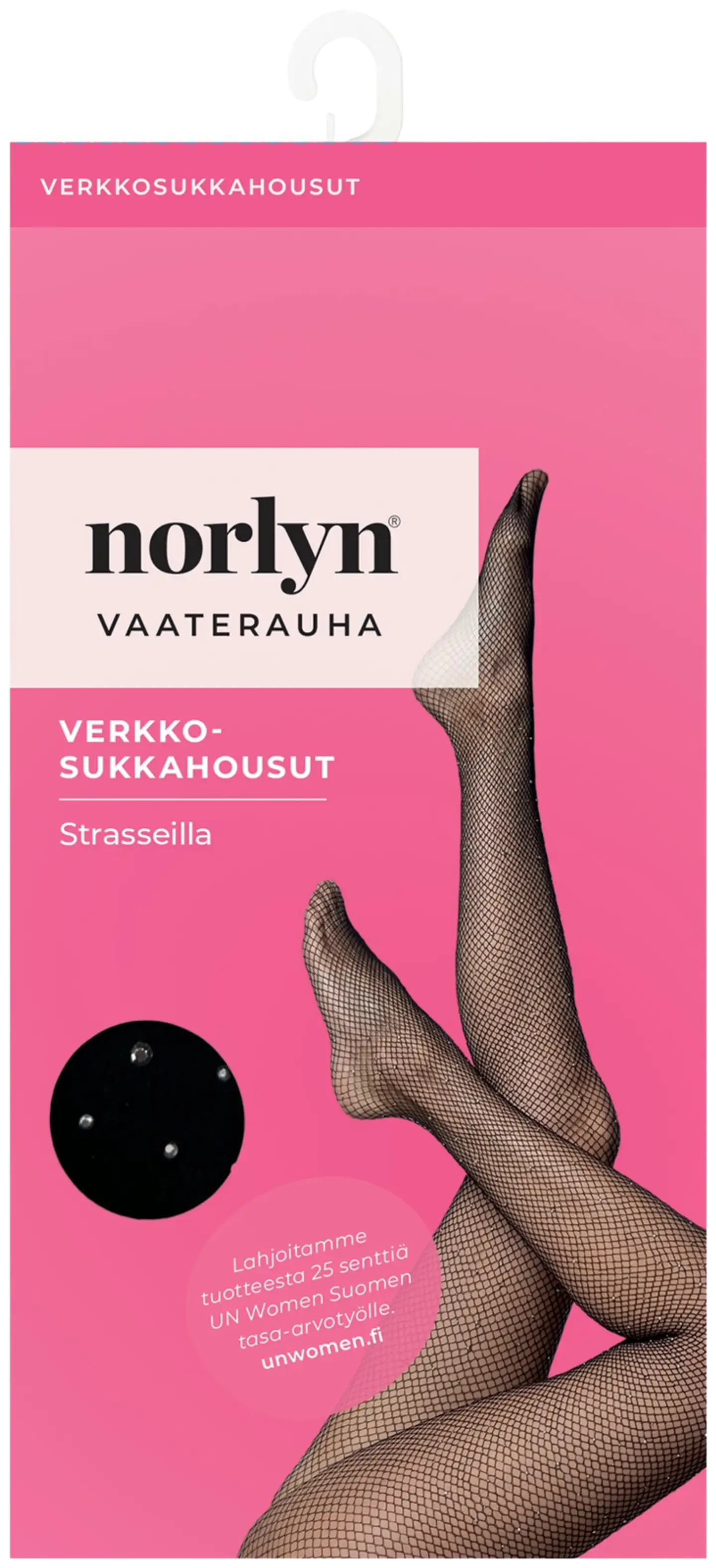 Norlyn naisten verkkosukkahousut A41673 - MUSTA - 1
