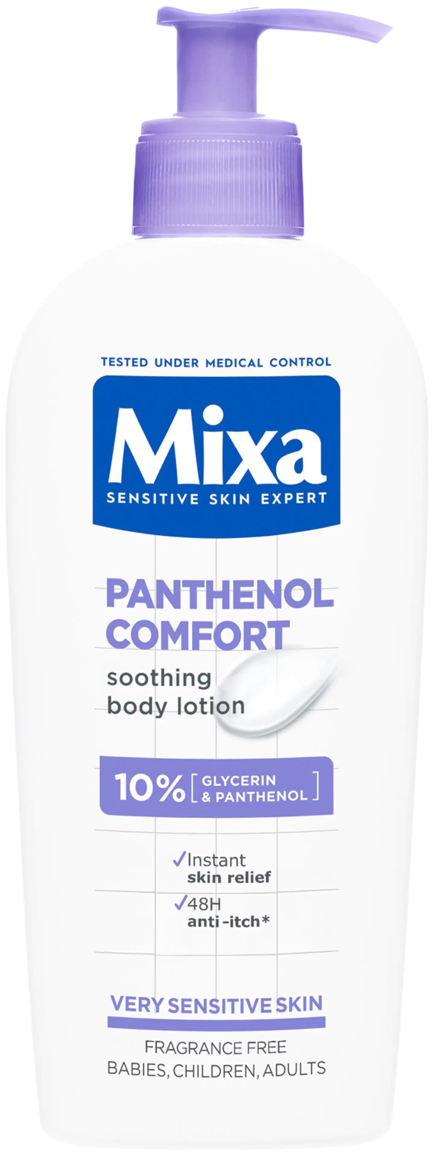 Mixa Panthenol Vartalovoide Rauhoittava vartalovoide erittäin herkälle iholle 250ml - 1