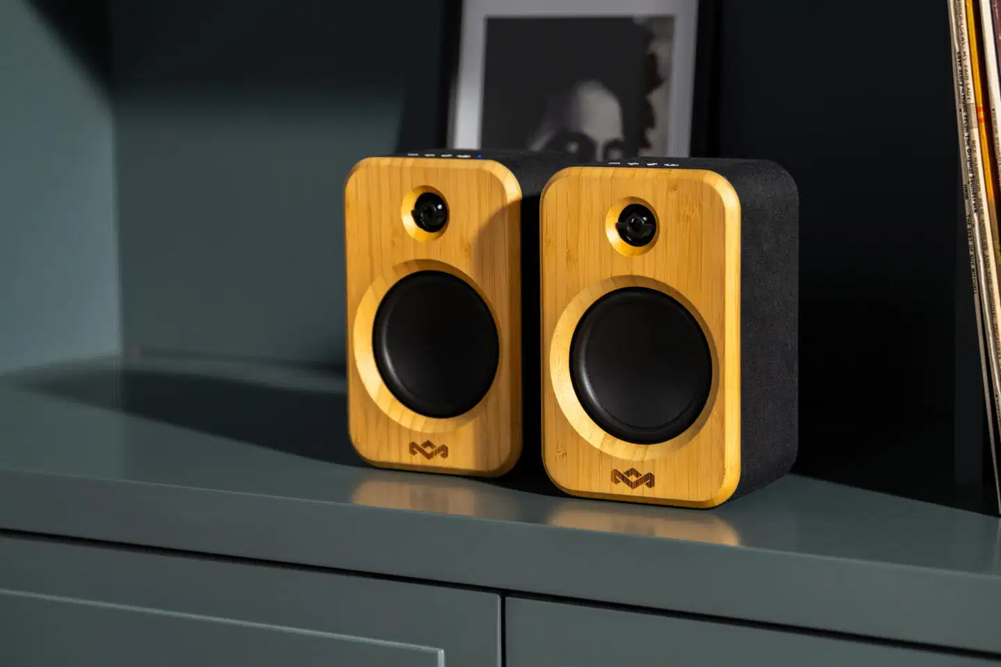 House of Marley Bluetooth hyllykaiuttimet Get Together Duo, musta/puu - 12