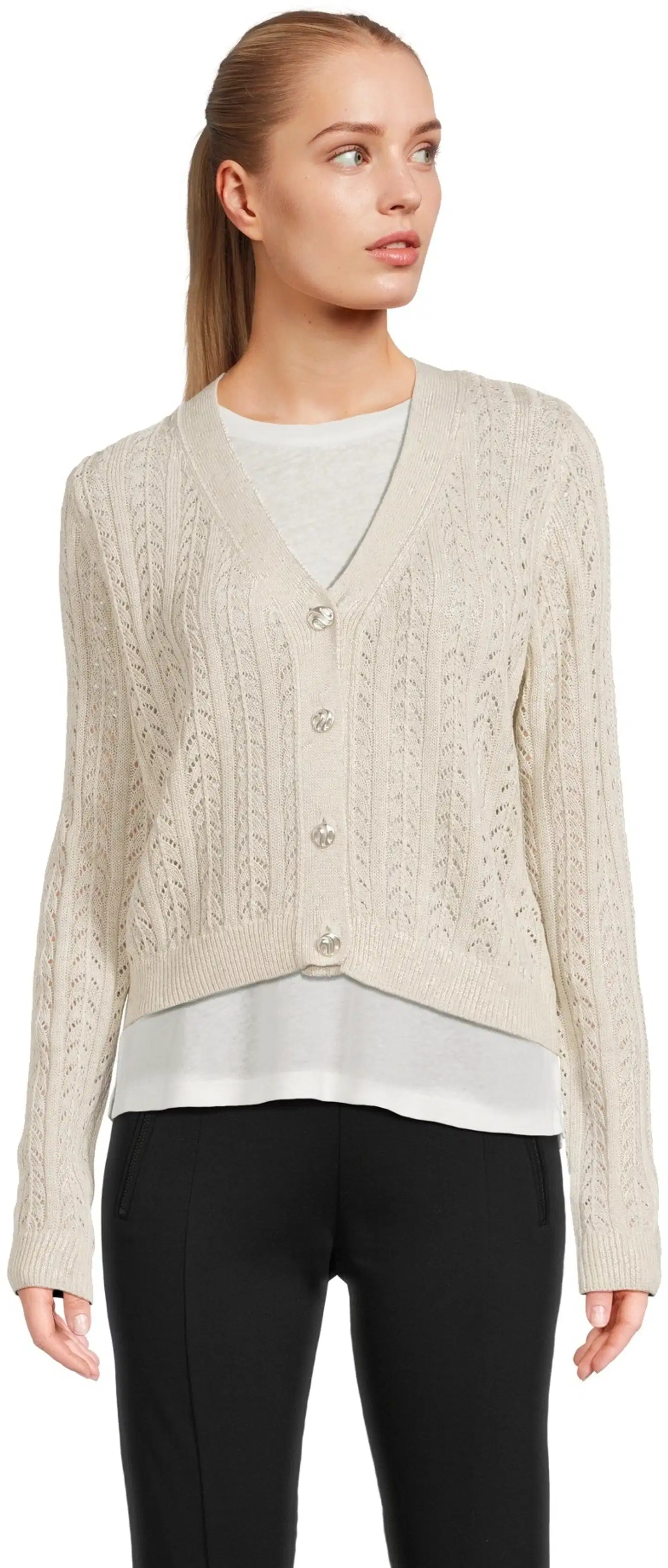 London Fog naisten pitsineuletakki 213L261715 - BEIGE - 1