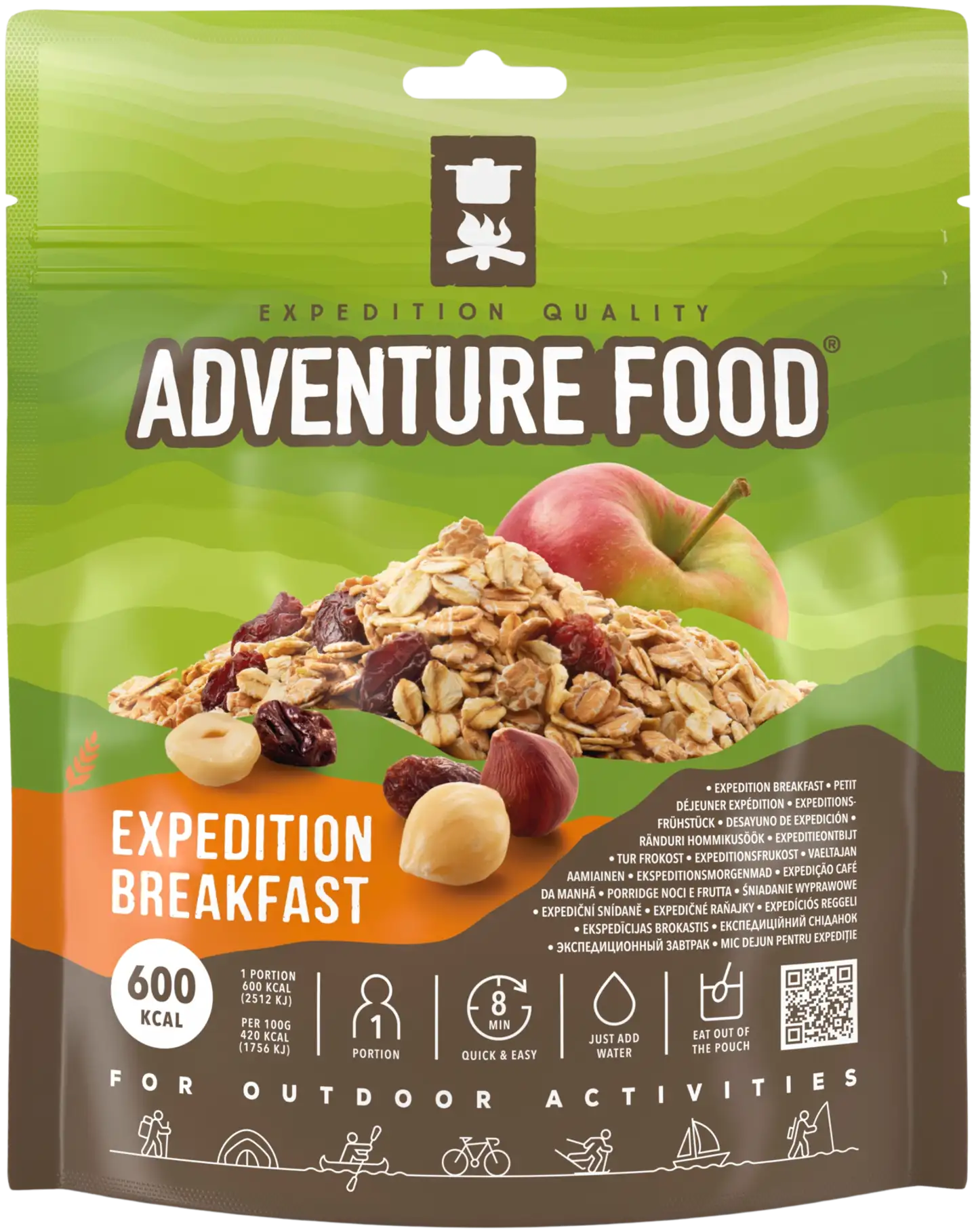 Adventure Food vaeltajan aamiainen, 600 kcal - 1