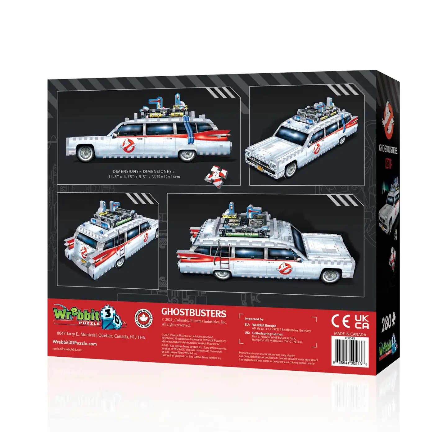 Wrebbit Ghostbusters Ecto-1 3D-palapeli - 2