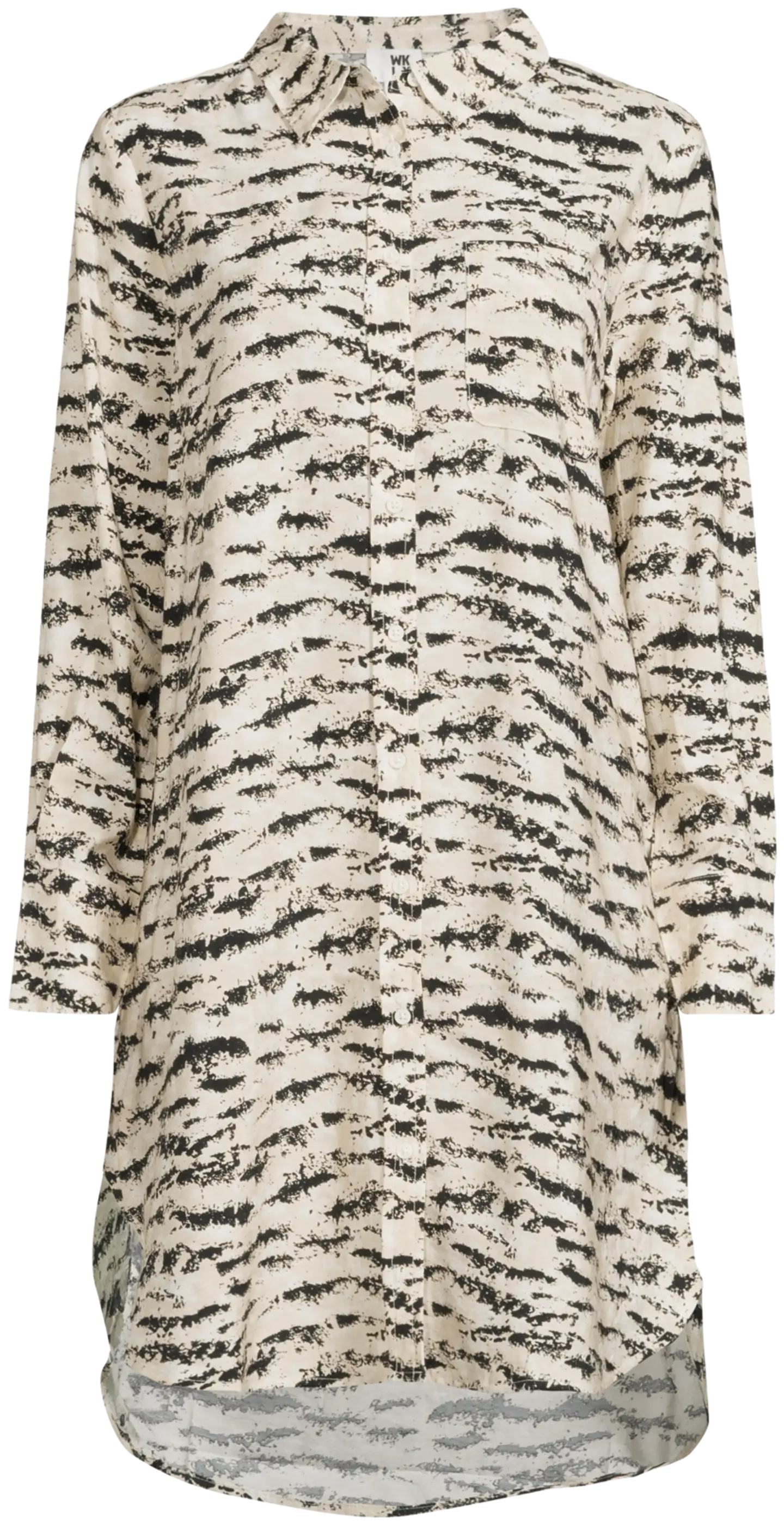 WKLY. naisten paitamekko 218W000500 - Beige Aop - 2