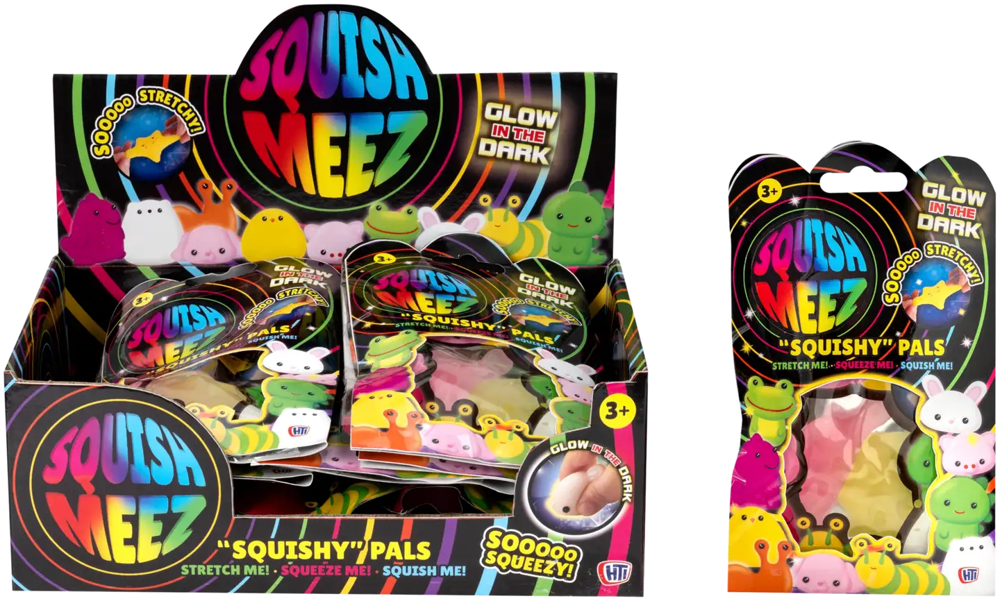 Squish Meez Pimeässä Hohtava Fidgethahmo - 1