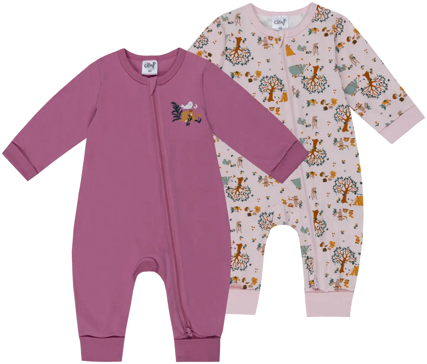 Ciraf vauvojen pyjama Retkellä 250B260109 2-pack - 13-2803tcx pale lilac - 1