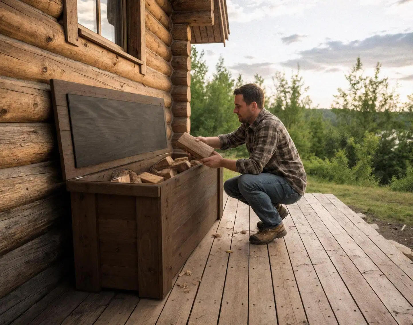 Piha-arkku, tumman harmaa, 40x45x120cm - 4