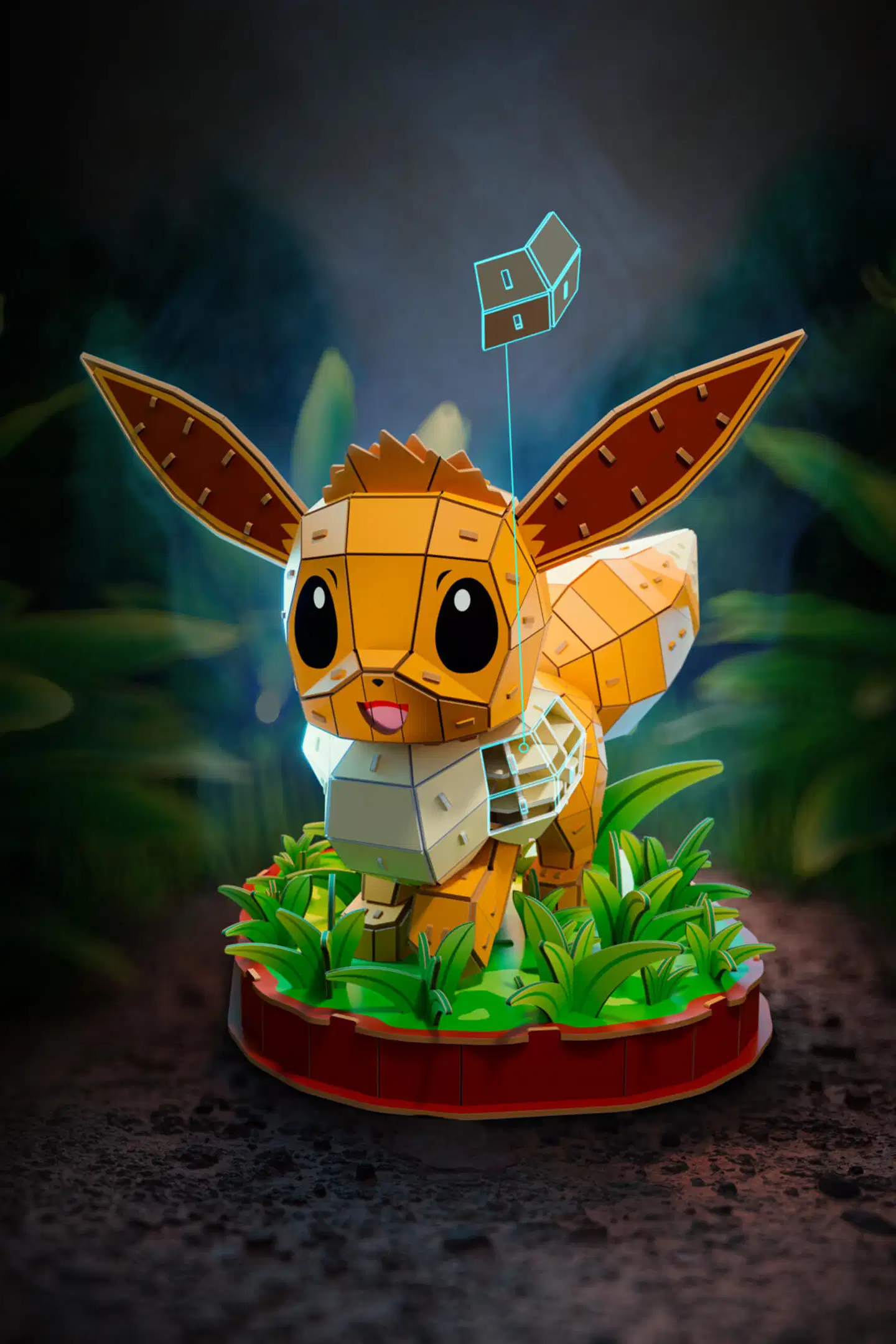 4D Puzzles Pokemon 20 cm - Eevee - 4