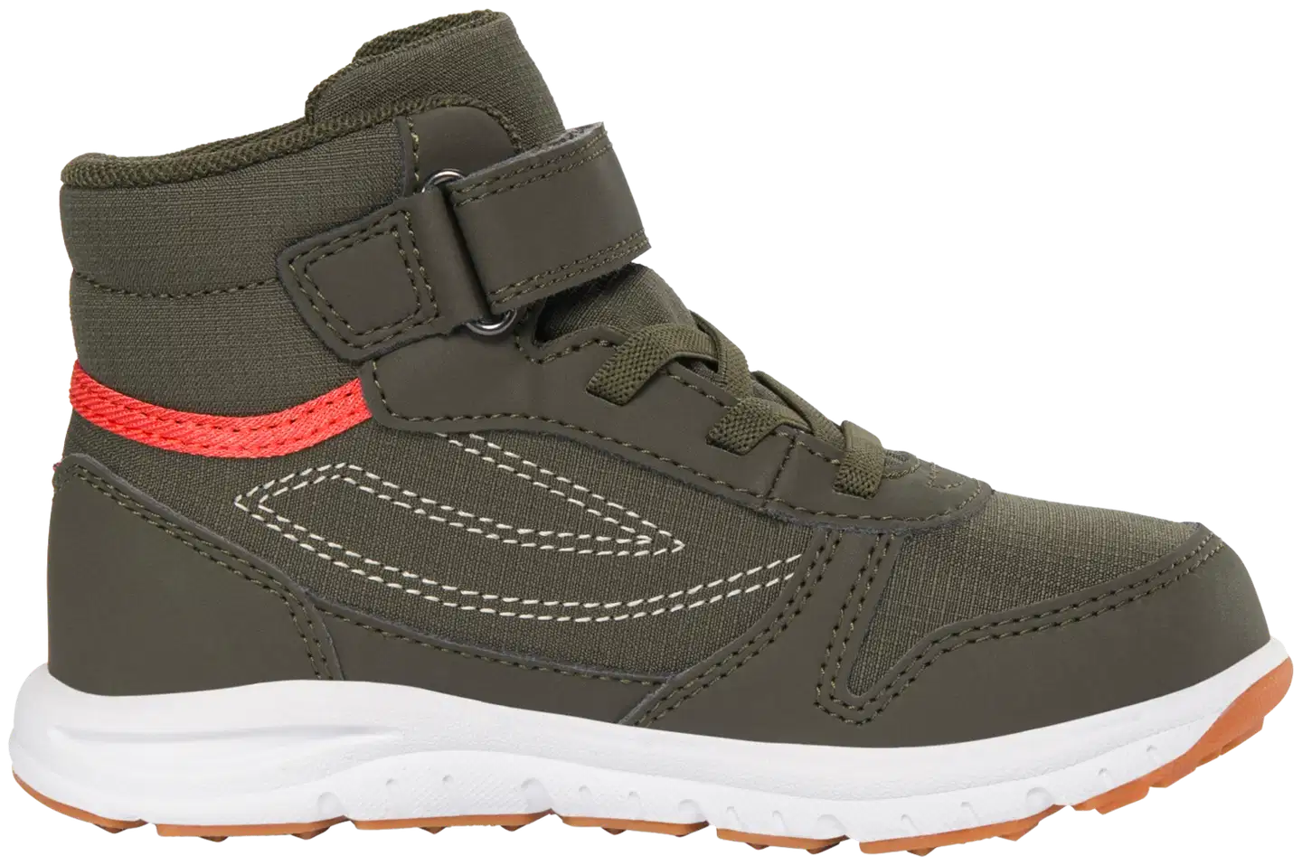 Viking lasten vedenpitävä välikausikenkä Hovet Mid - Olive/Red - 3