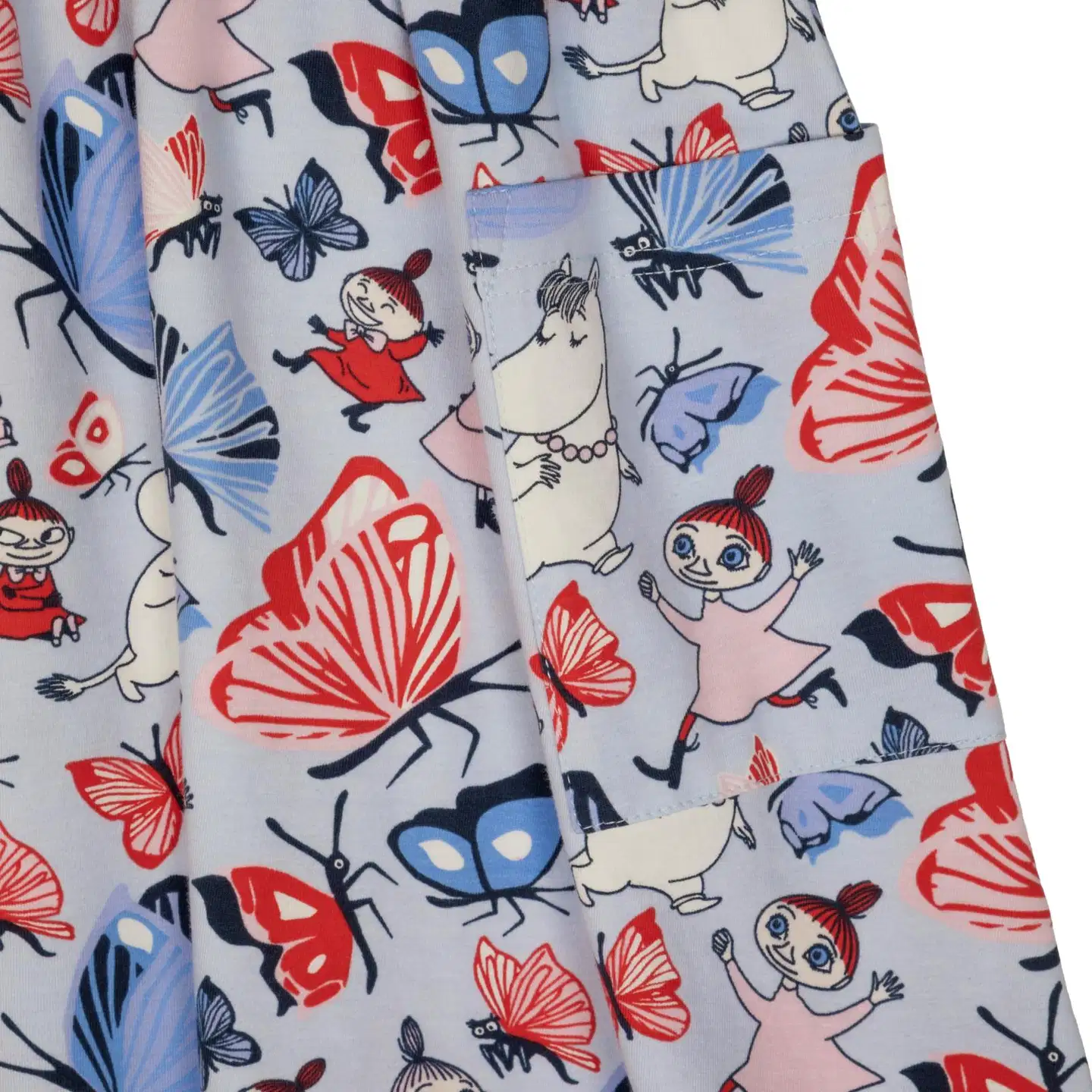 Muumi lasten mekko Perhospuisto 591899 - Vaaleansininen - 3