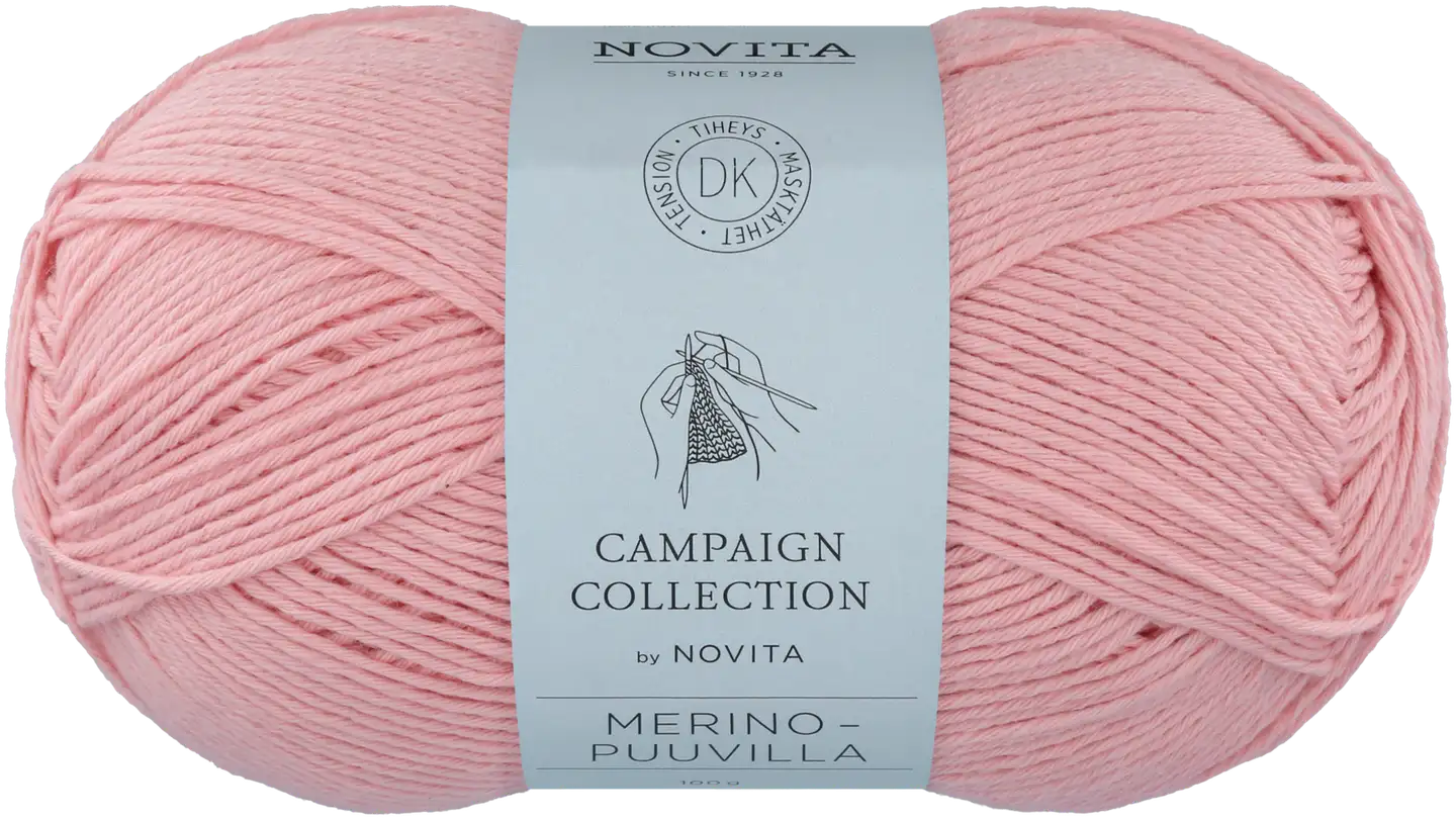 Novita neulelanka merino-puuvilla 100g v.punainen