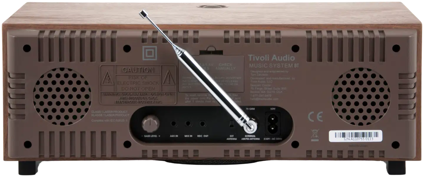 Tivoli Audio Bluetooth-musiikkijärjestelmä Music System BT pähkinä/beige - 3