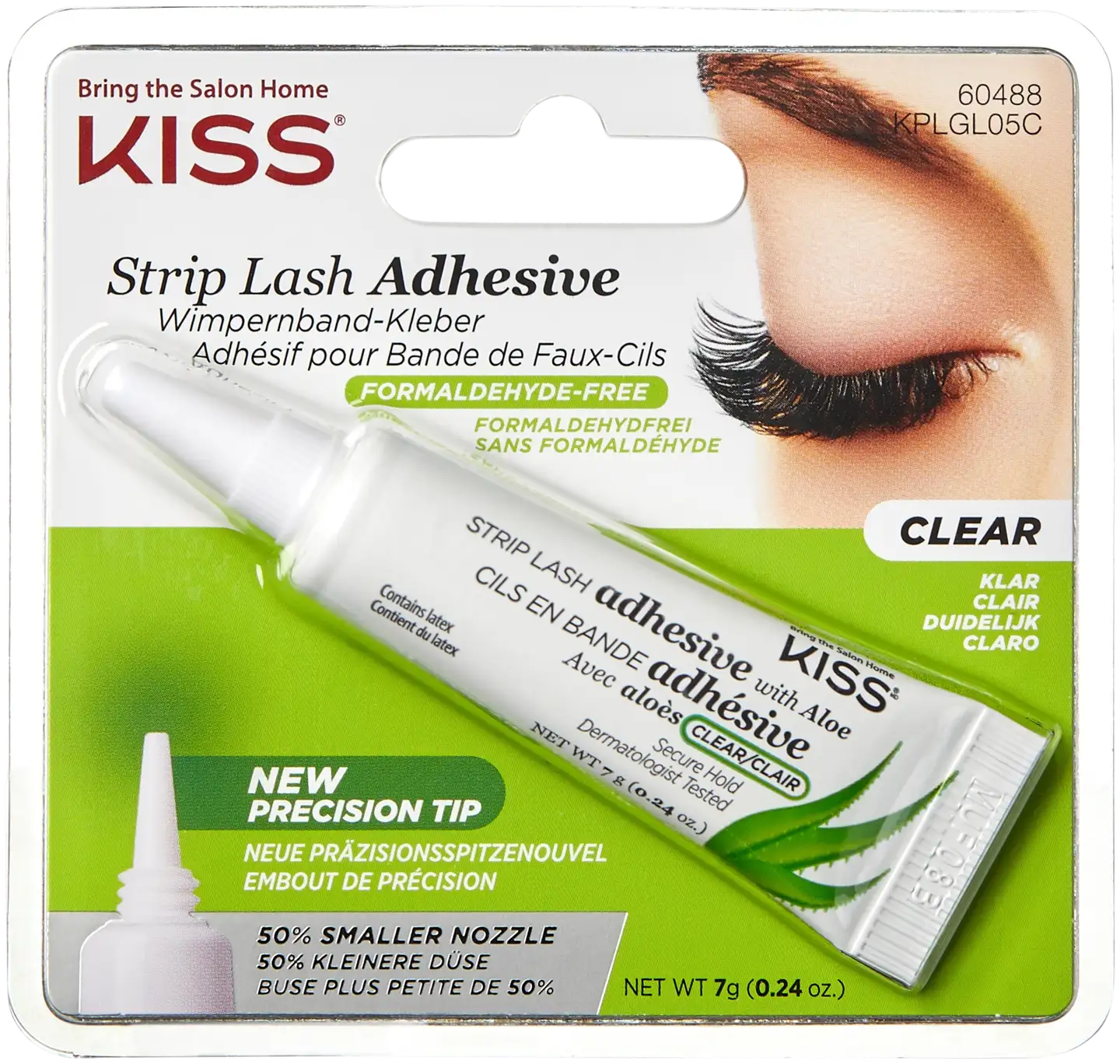 Kiss Strip Lash Glue ripsiliima kirkas 7g - 1