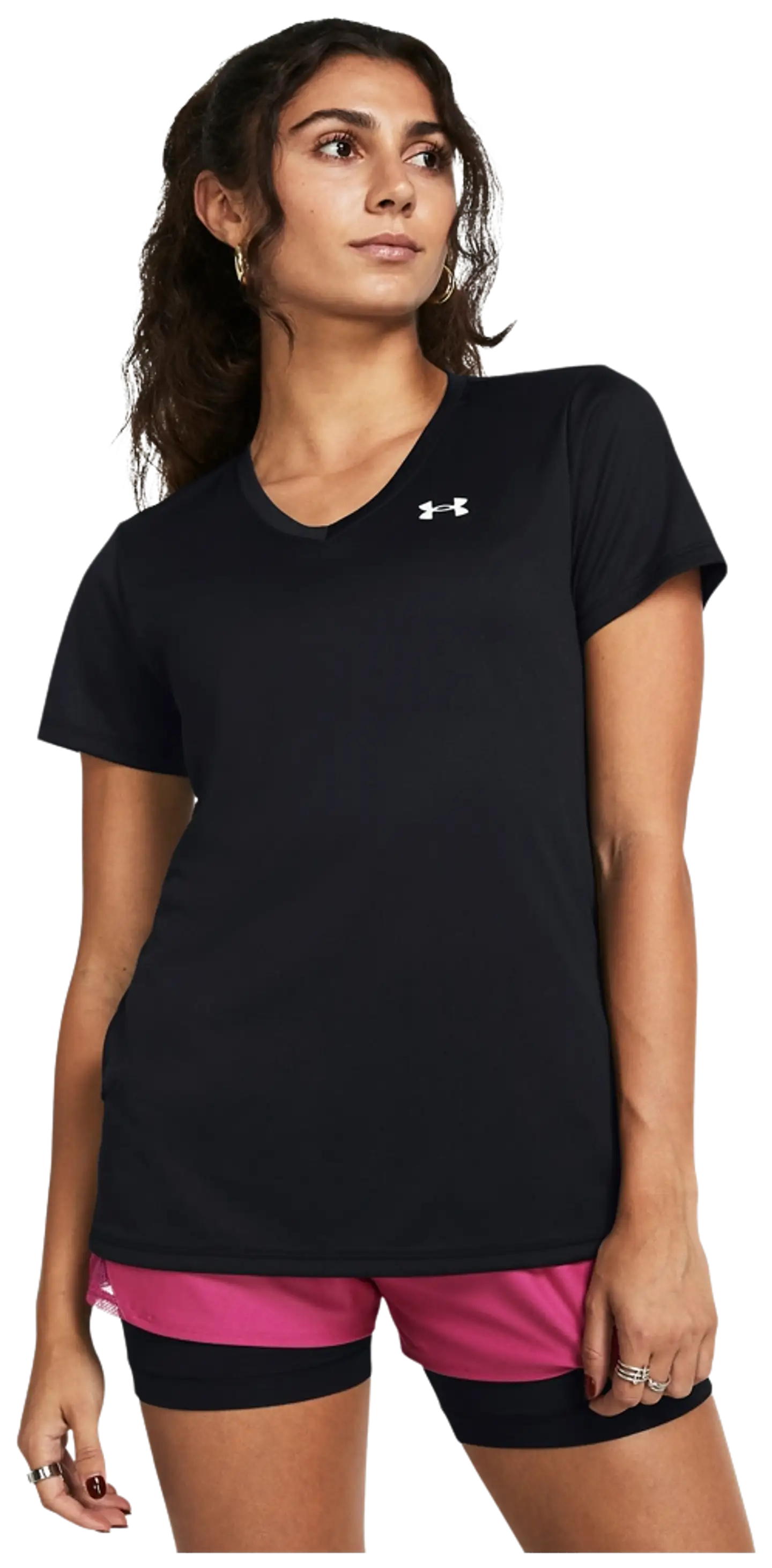 Under Armour naisten lyhythihainen treenipaita Tech SSV 1384229 - BLACK - 3