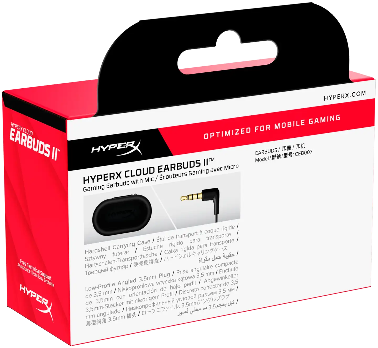 HyperX nappikuulokkeet Cloud earbuds II musta - 8