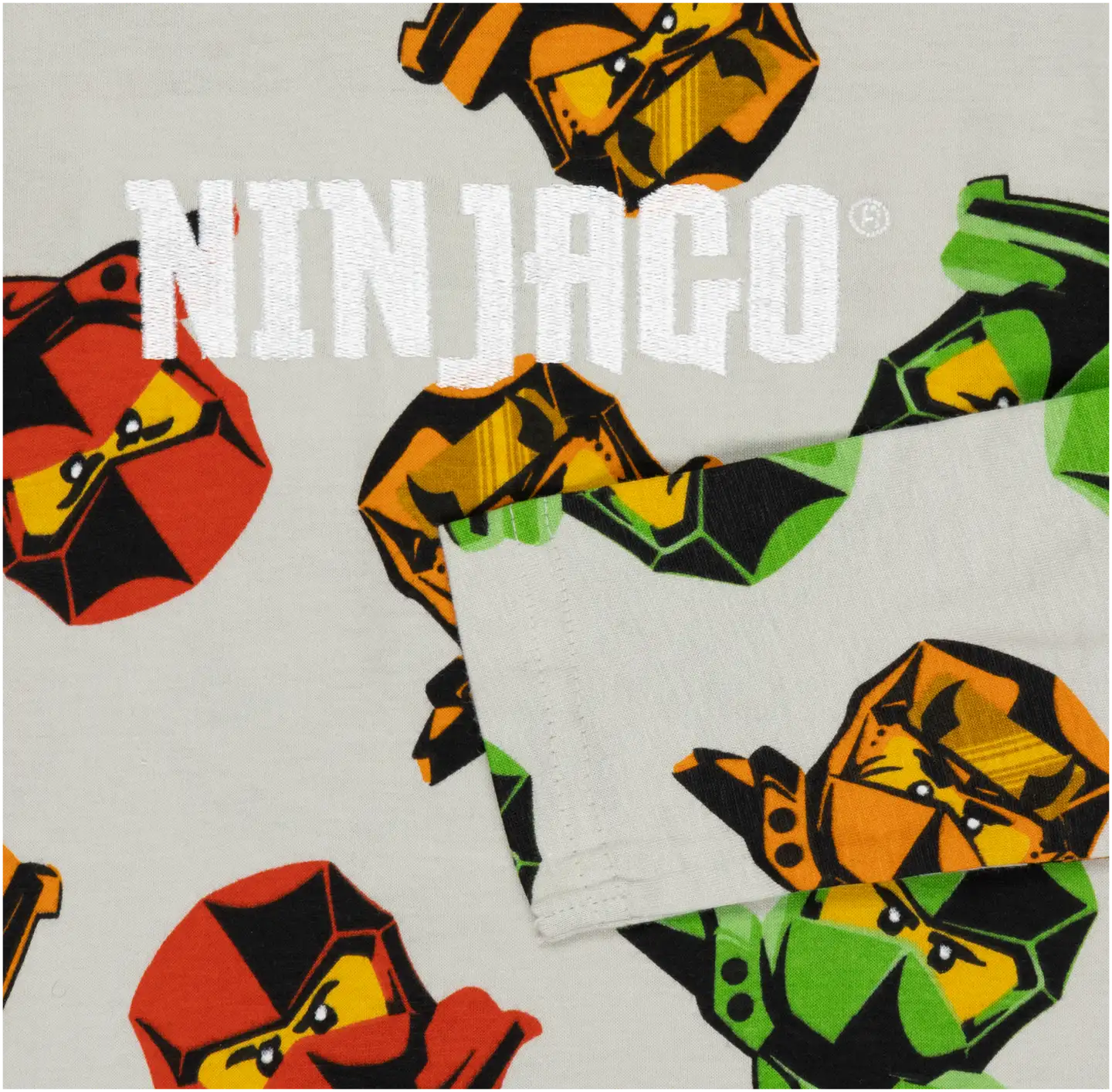 LEGO lasten pyjama Ninjago NW04 - Grey Melange AOP - 3