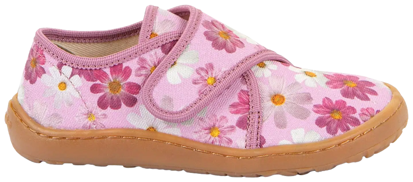 Froddo lasten paljasjalkakenkä Canvas Velcro - Flowers - 1