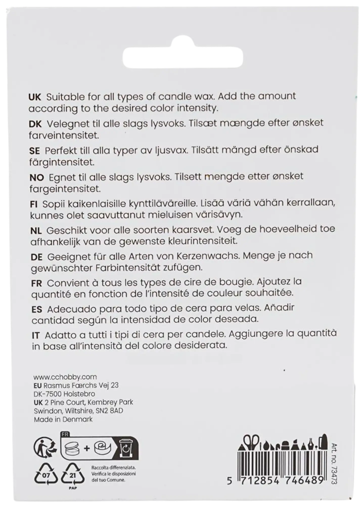 Kynttiläväri, vihreä, 5g/ 1 pkt - 2