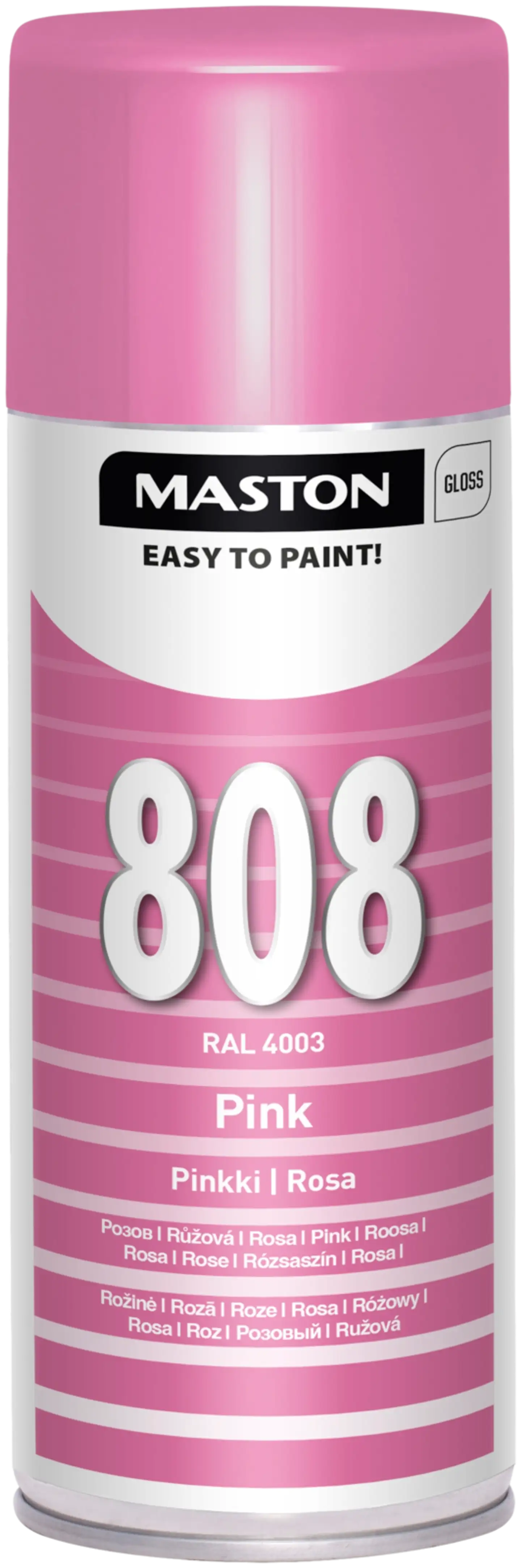 Maston spraymaali 808 400 ml pinkki RAL4003 kiiltävä