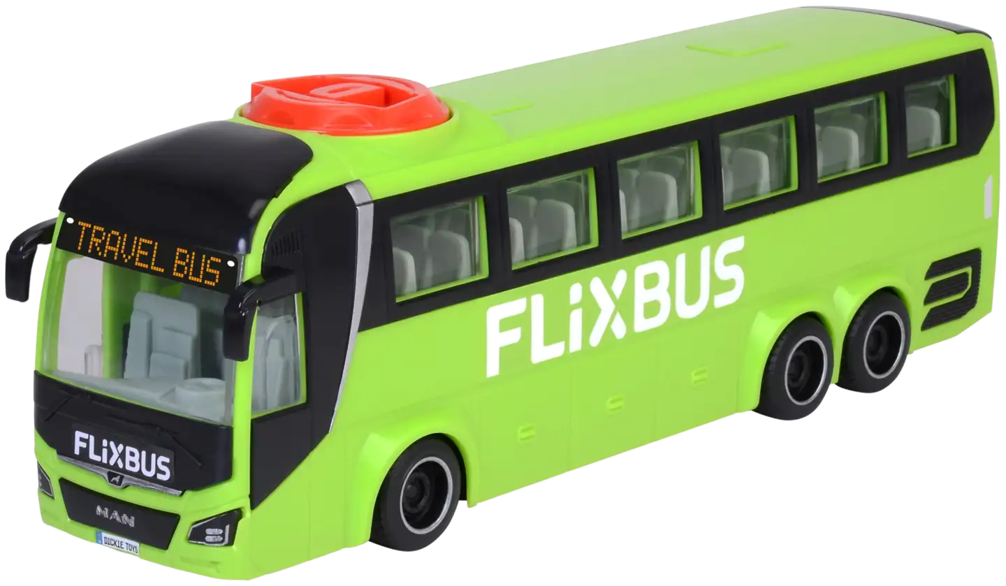Dickie Toys MAN Lion's Coach Flixbus, linja-auto, 26,5 cm - 2