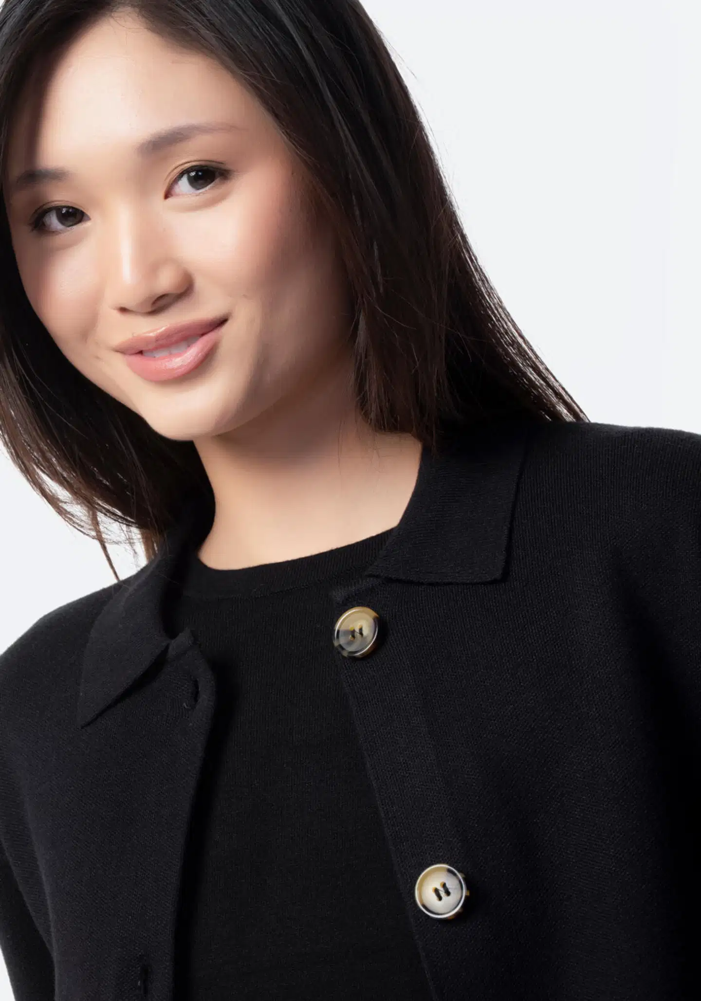 TEX naisten neuletakki I286124 - BLACK 1 - 5