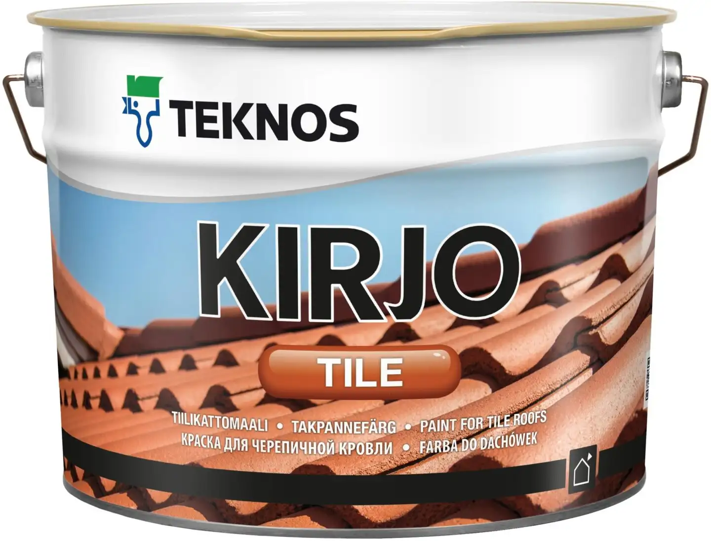 Teknos tiilikattomaali Kirjo Tile 10 l T2504 tummanharmaa täyshimmeä