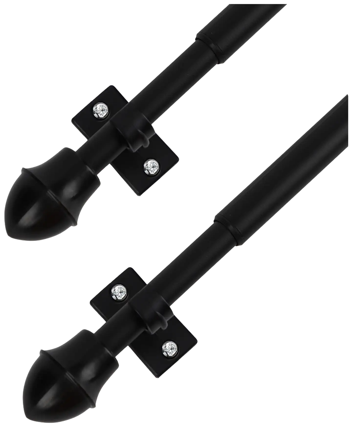 Ihanin verhotanko Cafe musta 125-220cm 11/13mm - 3