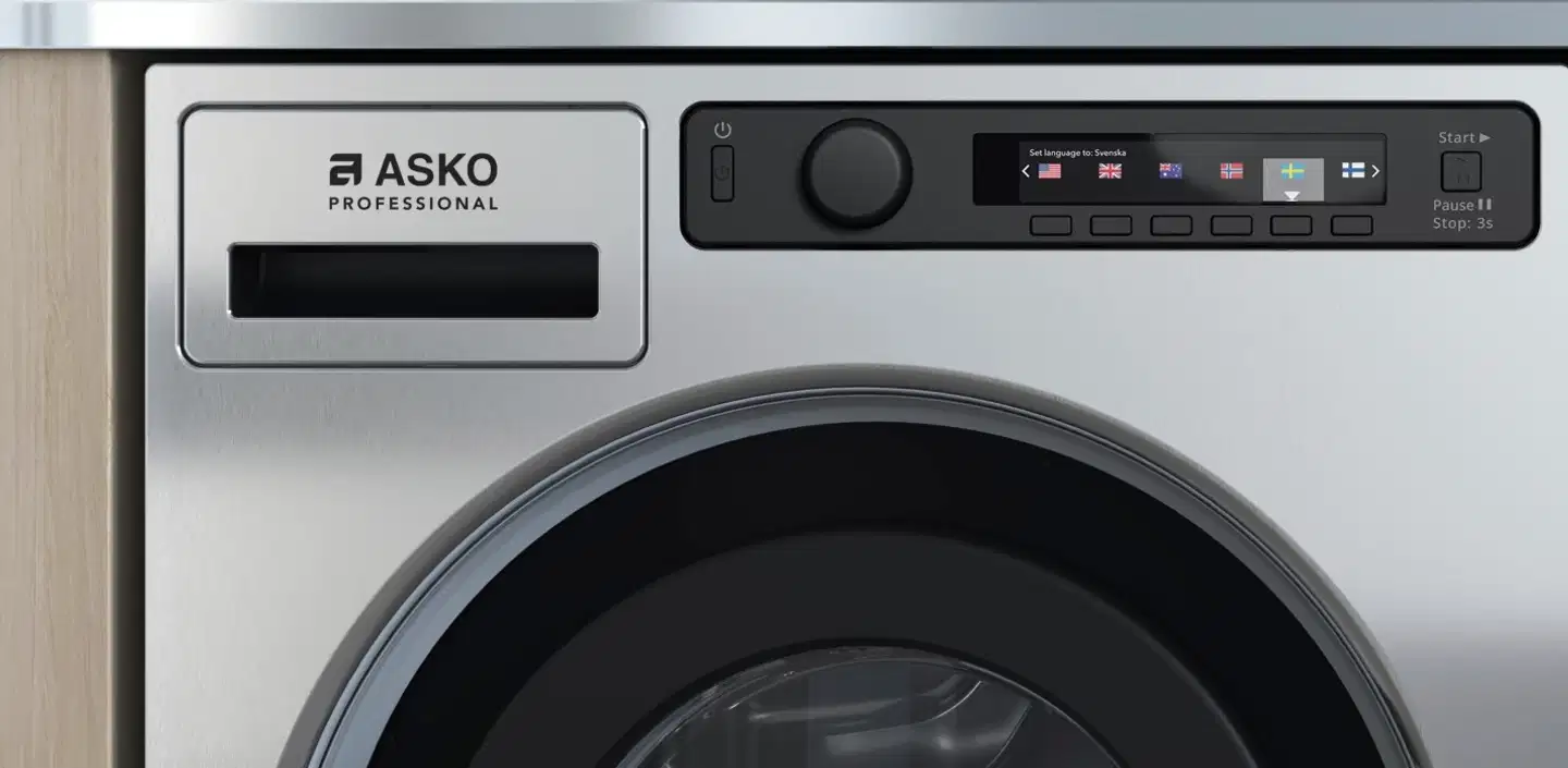 ASKO Professional edestä täytettävä pyykinpesukone WMC6742P.T, 7kg, titaani - 3