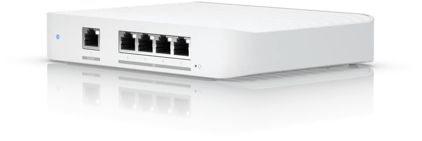 Ubiquiti 5-porttinen 10 gigabit -kytkin PoE-syötöllä USW-FLEX-XG - 1