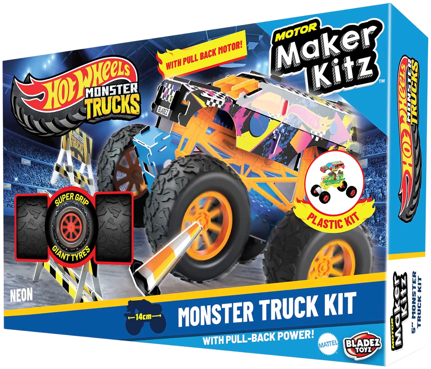 Bladez Toyz DIY lelu Hot Wheels Motor Maker Kitz 4x4 Monster Truck Kit - 3