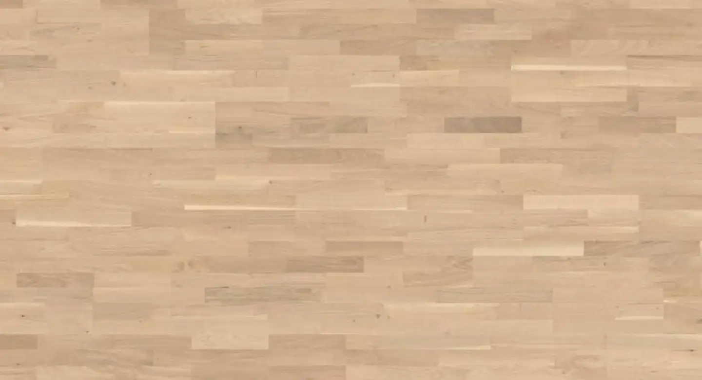 Parketti Tammi 3-sauva Light White Family, harjattu, NaturaDur-mattalakattu