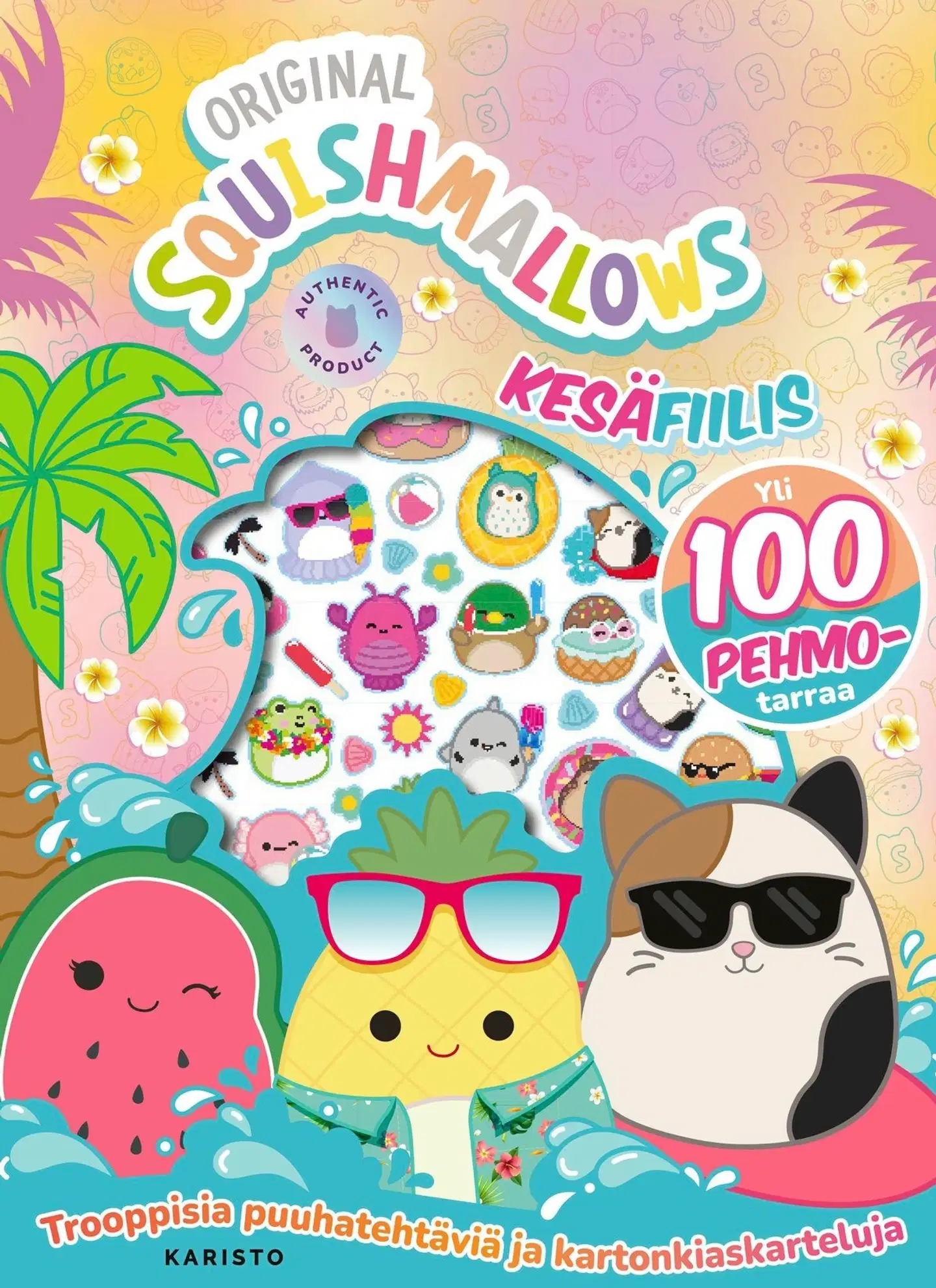 Squishmallows - Kesäfiilis - Trooppisia puuhatehtäviä ja kartonkiaskarteluja