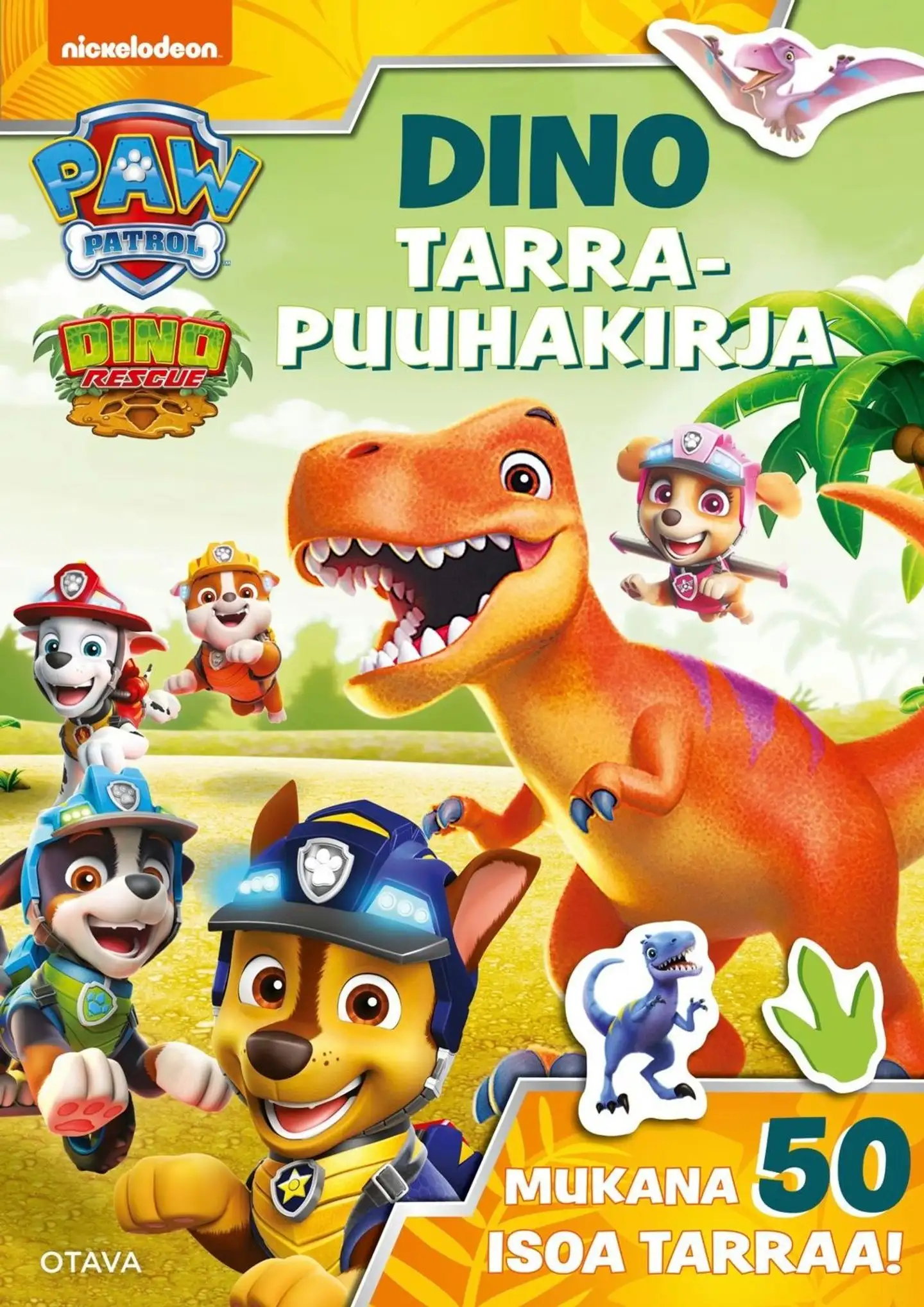 Ryhmä Hau Dino tarrapuuhakirja