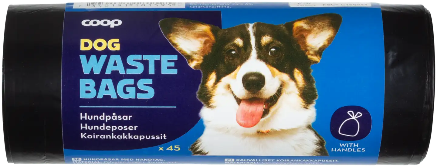 Coop kahvalliset koirankakkapussit 45 kpl