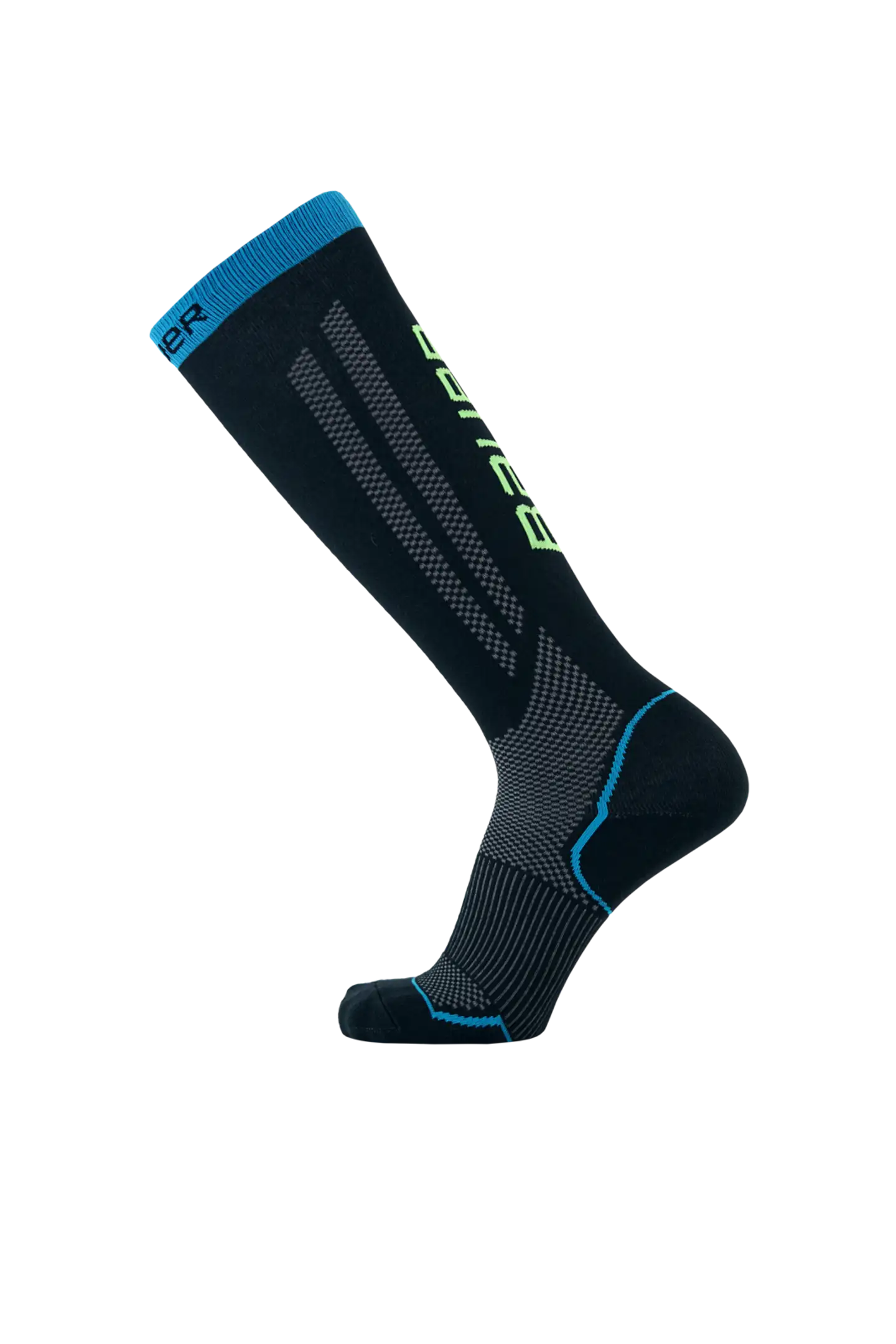 S21 PERFORMANCE TALL SKATE SOCK,BLACK,XS - BLACK