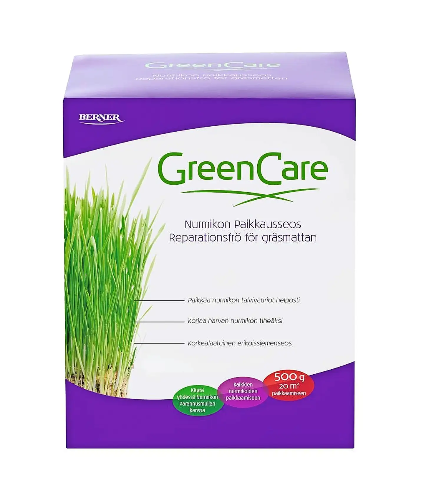 GreenCare nurmikon paikkausseos 500 g - 2