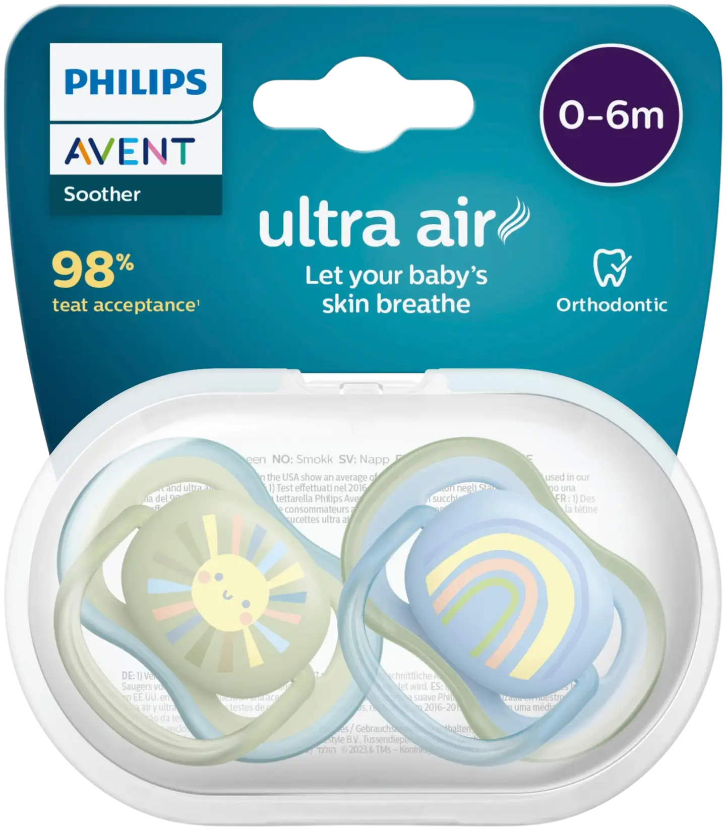 Philips Avent Ultra Air tutti 0-6kk SCF085/30 2 kpl - 2