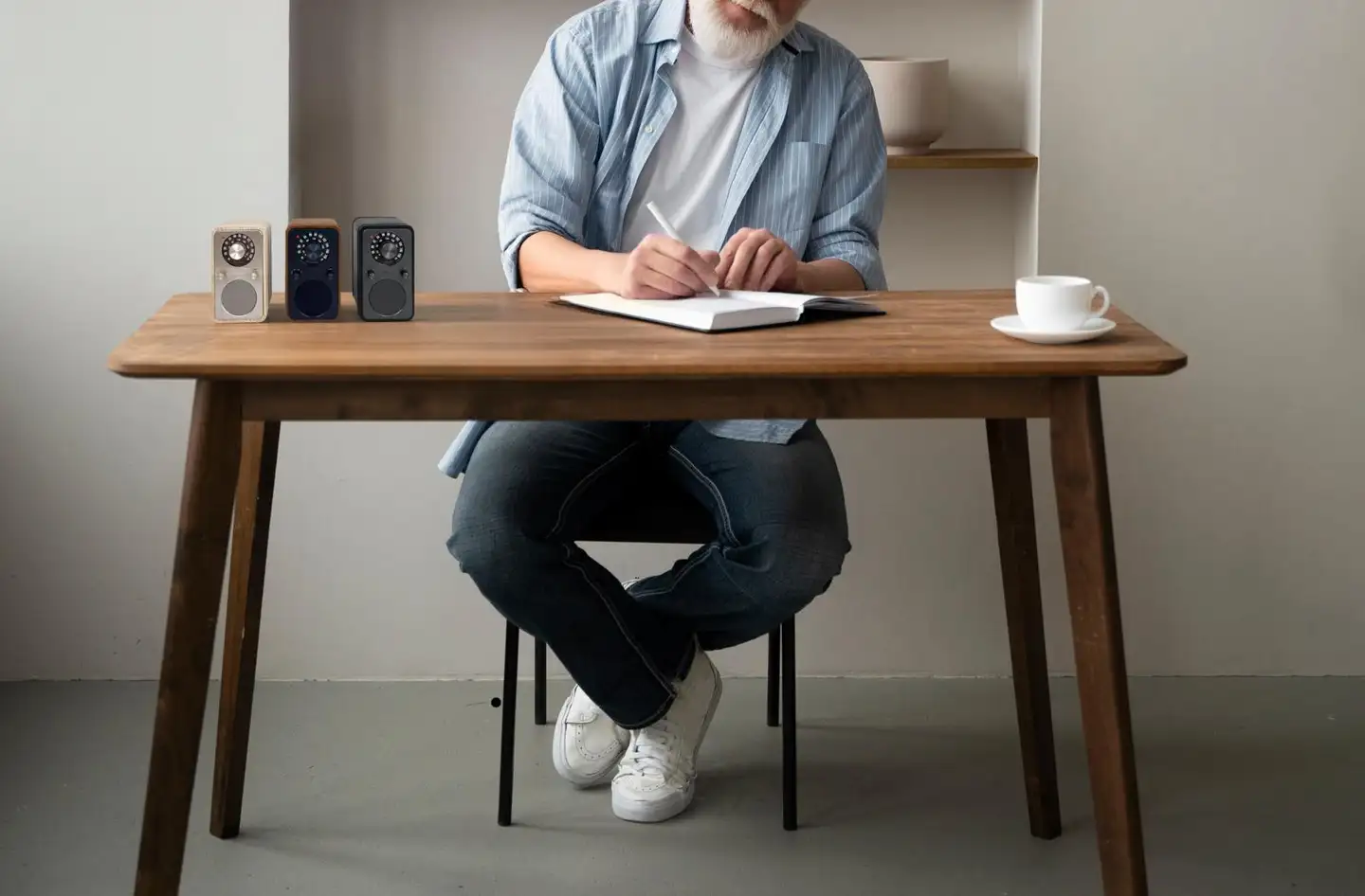 Sangean WR-9 Bluetooth pöytäradio, tumma tammi - 9