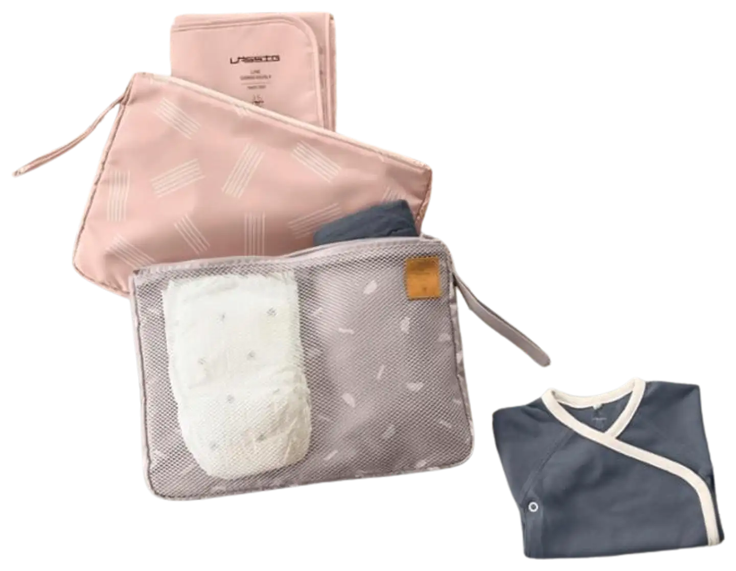 Lässig hoitolaukku Clutch ruskea - 6